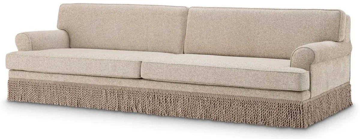 Casa Padrino sof¨¢ de sal¨®n de lujo beige 277 x 101 x A. 77 cm