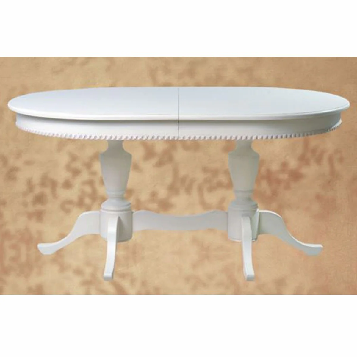 Casa Padrino Conjunto de Comedor Barroco de Lujo Rosa / Blanco - Muebles de Comedor Barroco