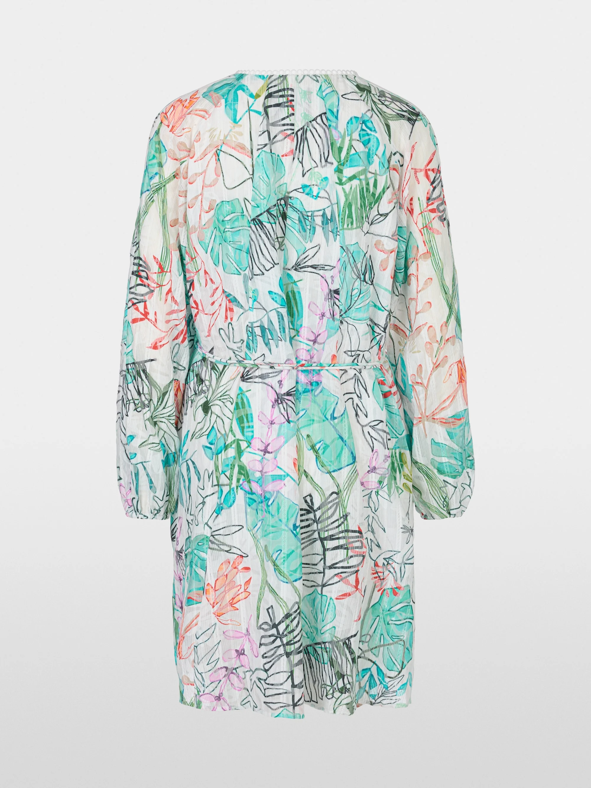 Marc-Cain Midi dress in transparent tulle lace