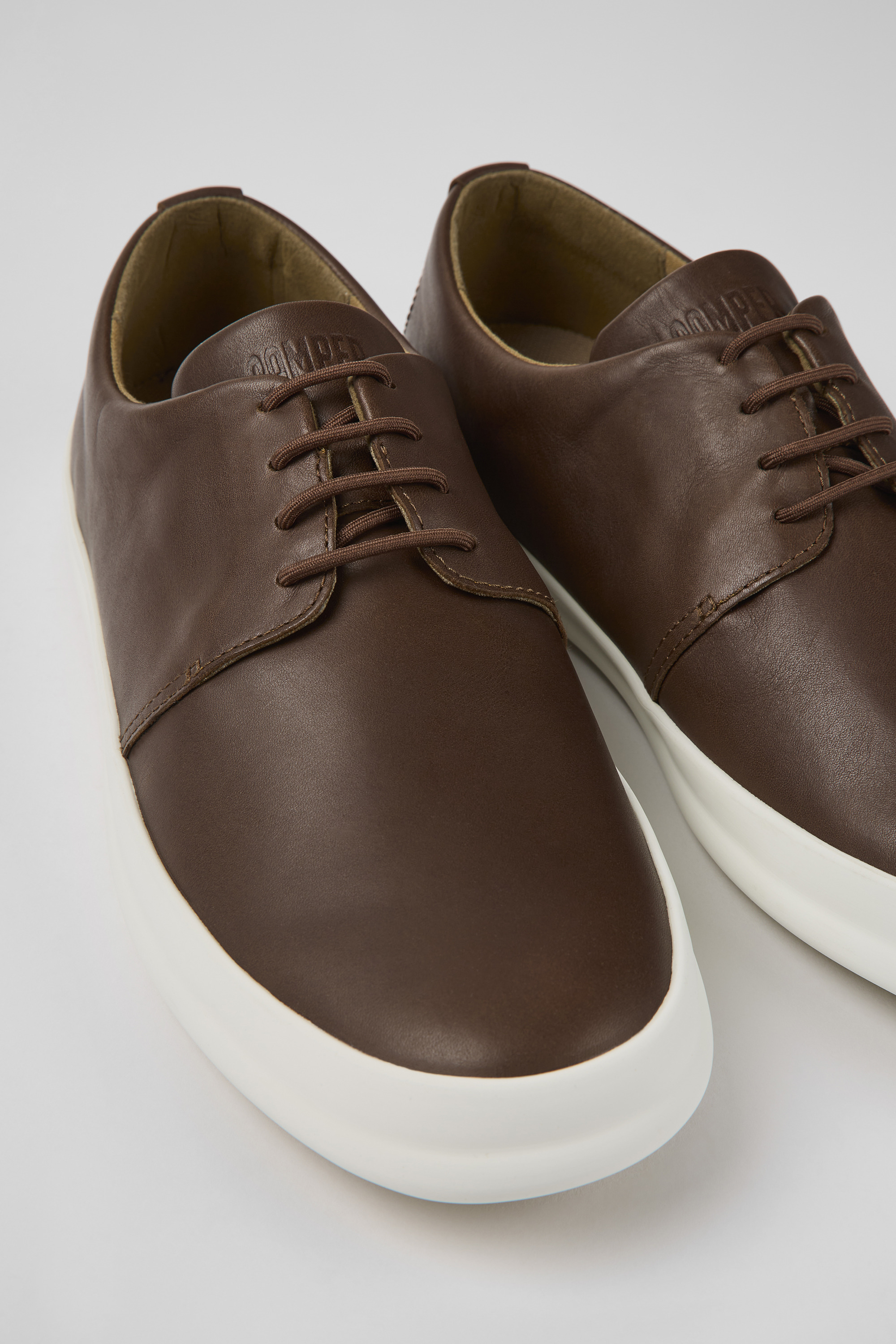 Chasis - Brown leather shoes for men
