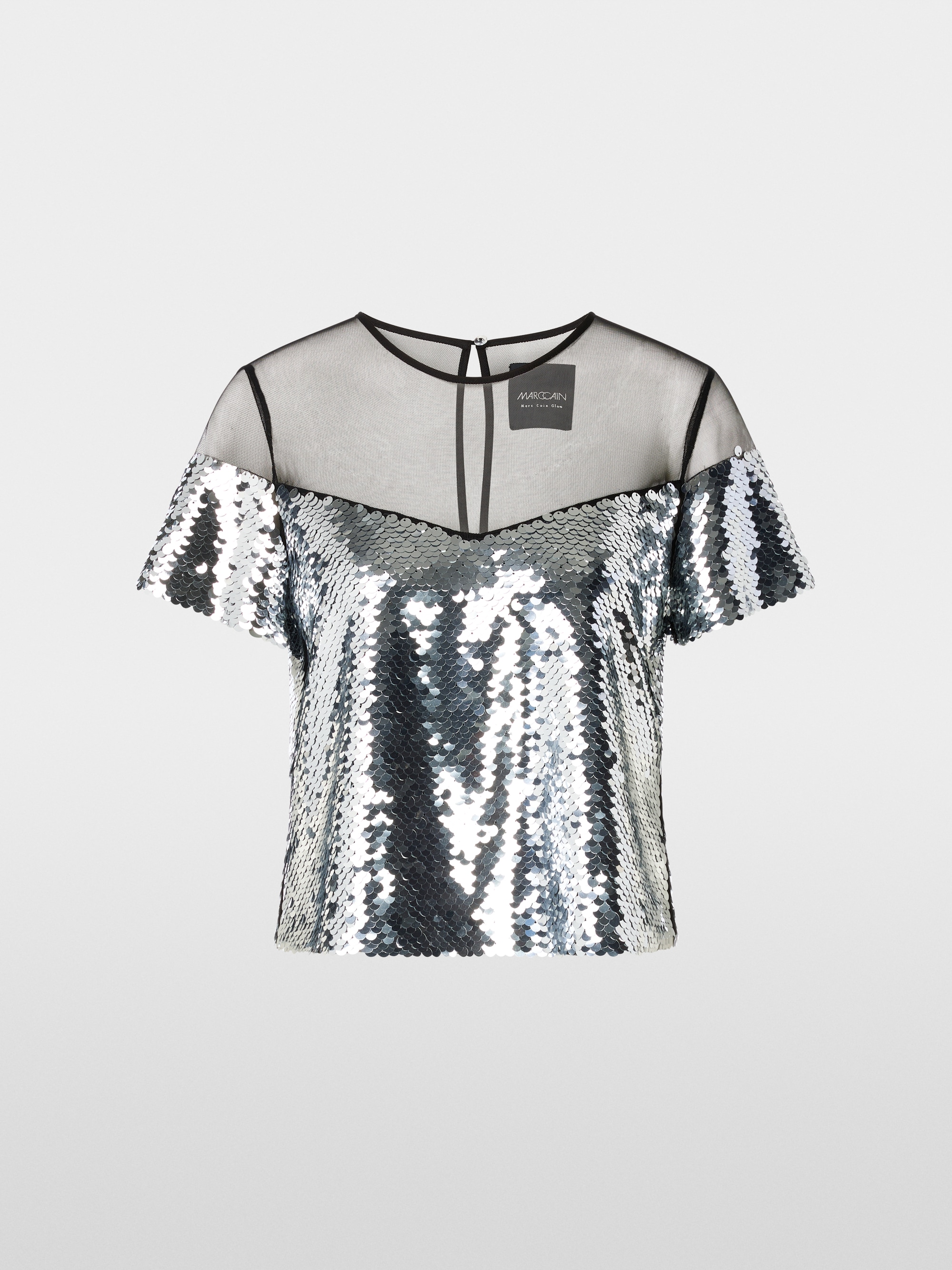 Marc-Cain Shiny blouse with sequins