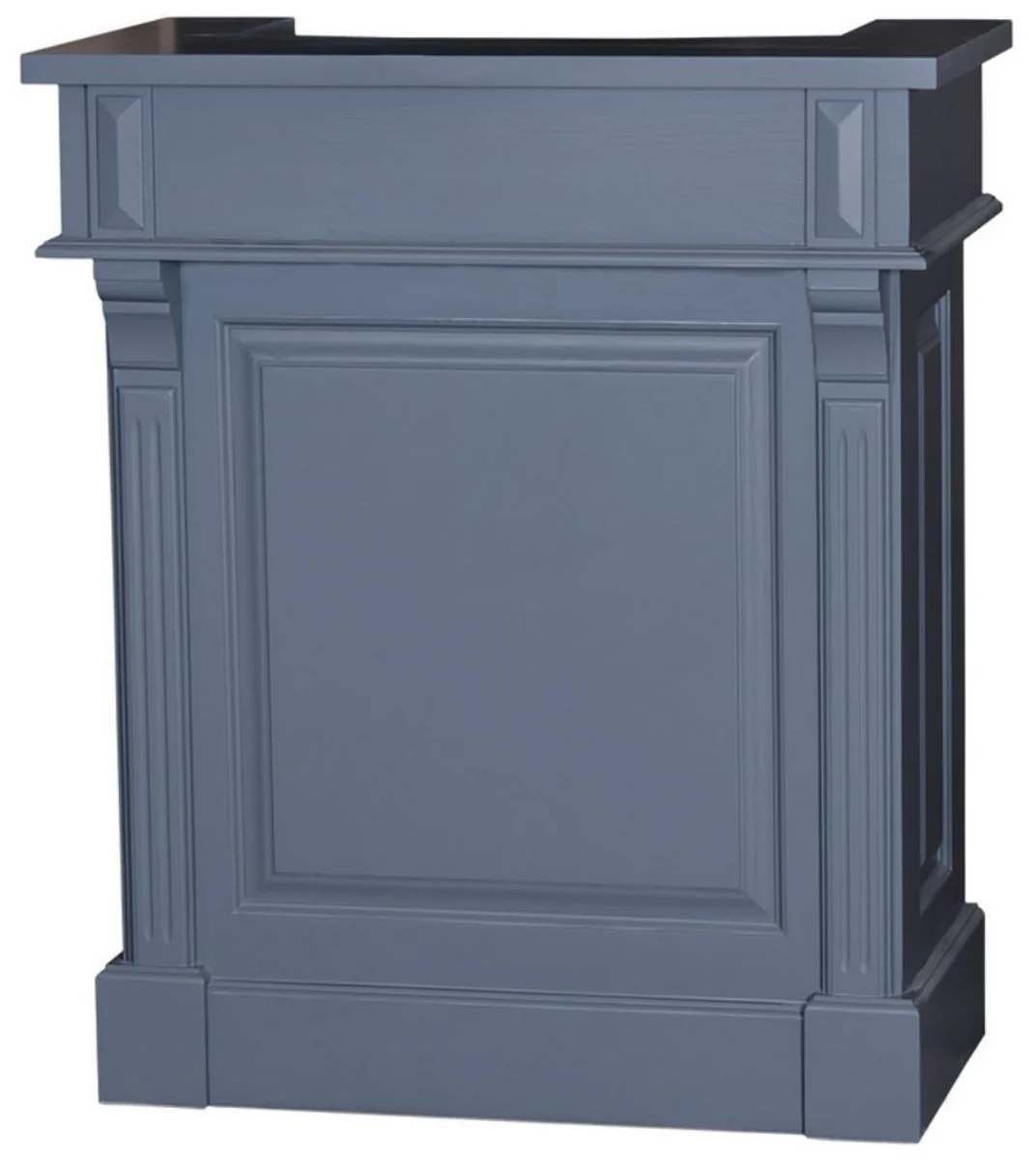 Casa Padrino mostrador de country style azul 90 x 51 x H. 107 cm - Mesa Consola de Madera Maciza con Cajones