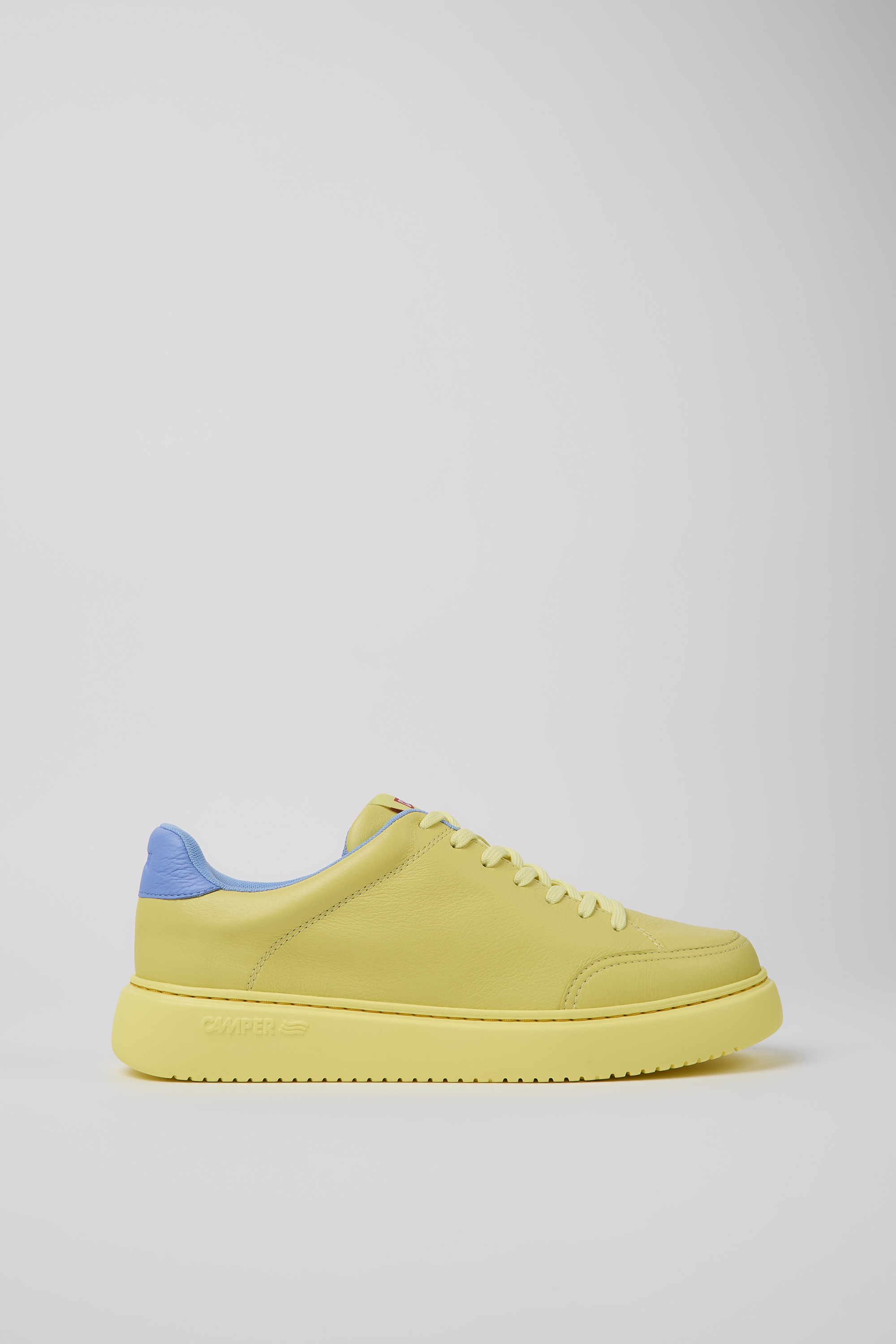 Runner K21 - Yellow leather sneakers for men