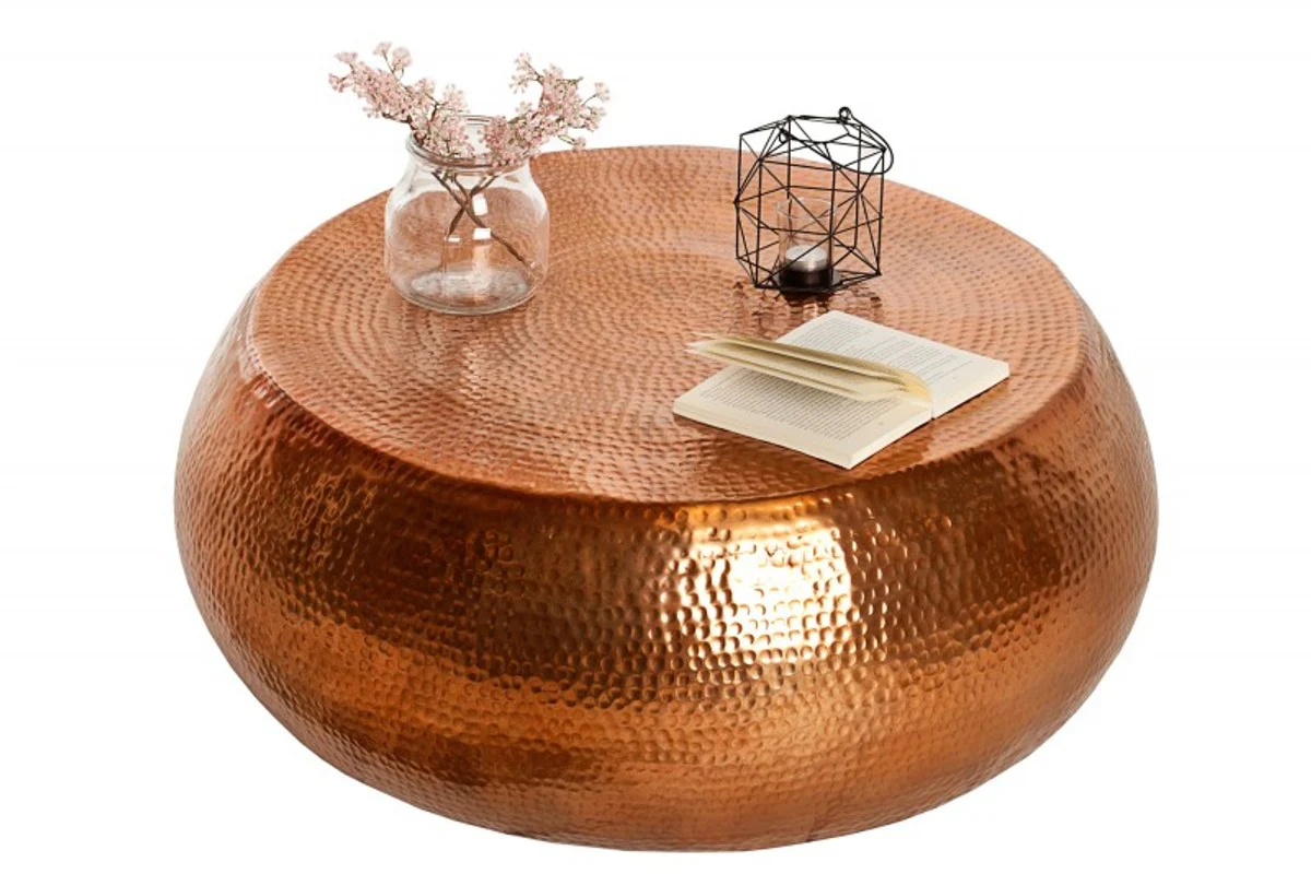Casa Padrino sof¨¢ de lujo mesa cobre 90cm cobre - sal¨®n mesa de sal¨®n