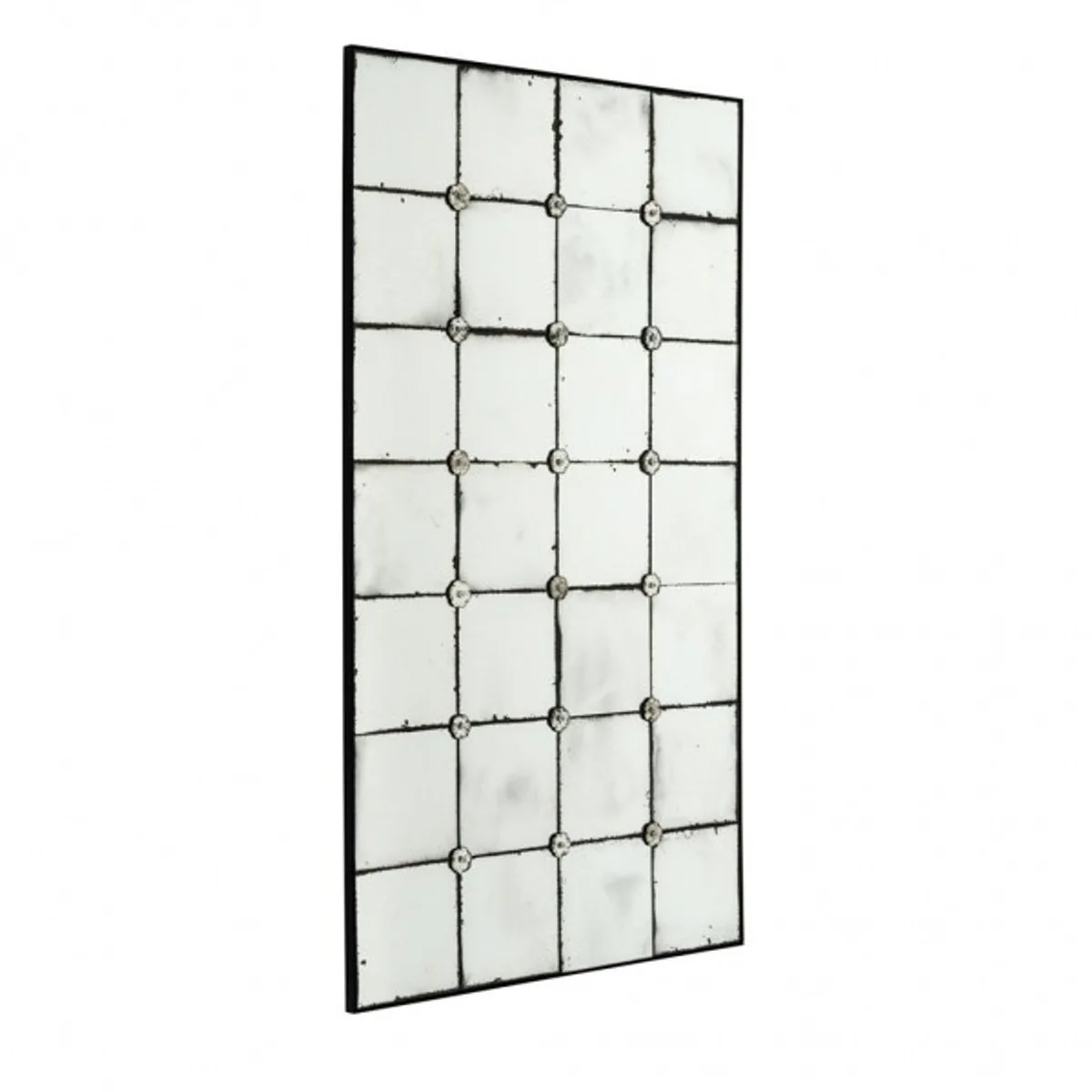 Casa Padrino vintage wall mirror Squares antique style glass 80 x H140 cm - Hotel & Restaurant Facility Art Deco
