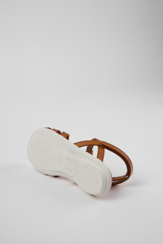 Twins Brown leather sandals for boys