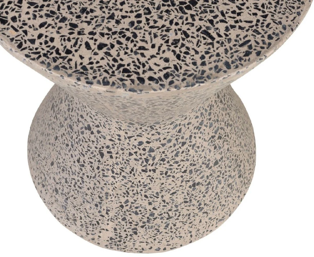 Casa Padrino mesa auxiliar / taburete de lujo gris ? 40 x A. 51 cm - Mesa / taburete redondo de hormig¨®n - Muebles de sal¨®n - Muebles de lujo - Muebles de hormig¨®n - Interior de lujo