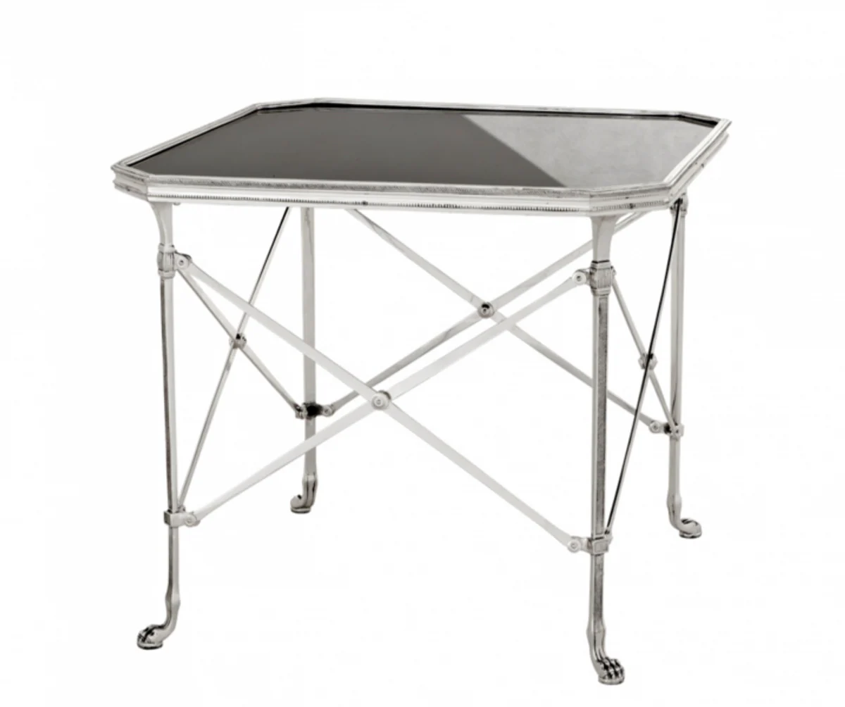 Casa Padrino luxury art deco designer side table antique silver - Hotel Table Furniture