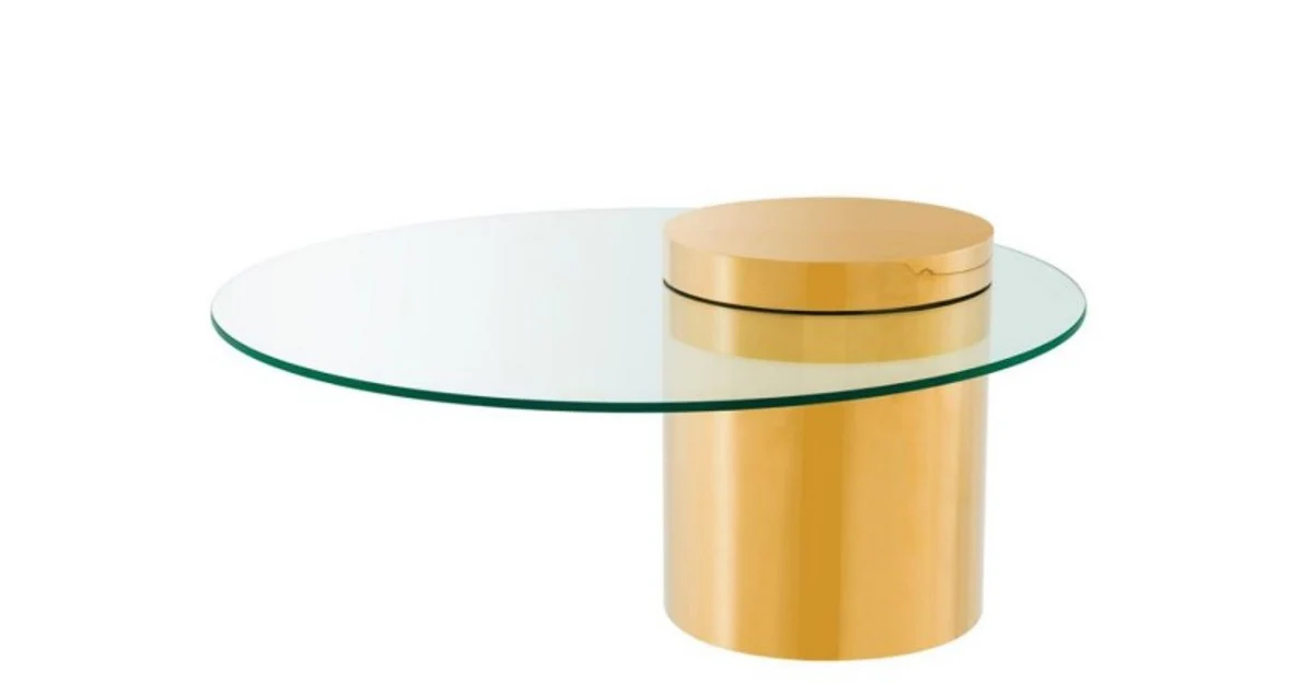 Casa Padrino art deco luxury coffee table gold - Limited Edition