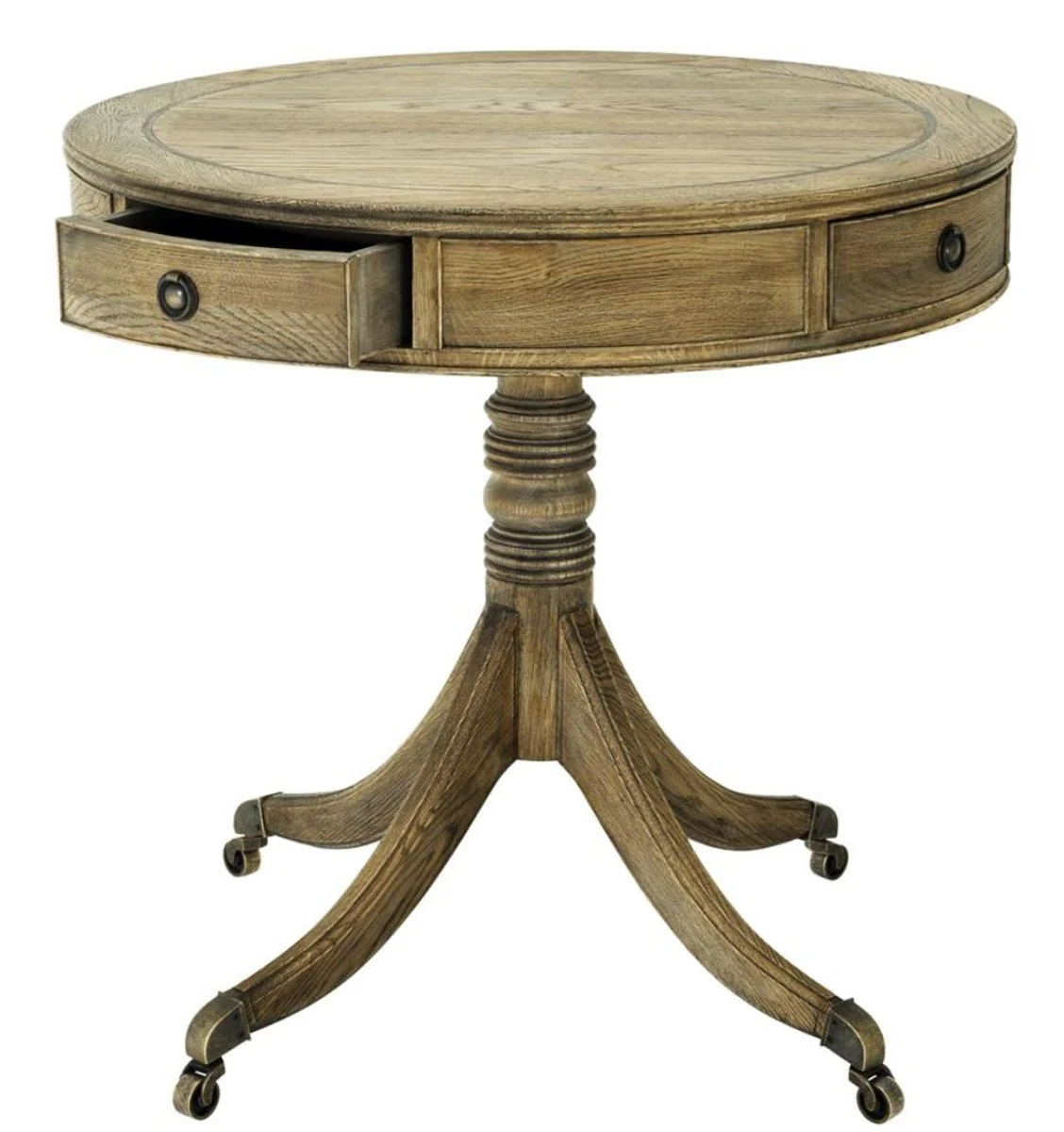 Casa Padrino mesa auxiliar de sal¨®n de lujo colores naturales / lat¨®n ? 80 x H. 74 cm - Muebles de Sal¨®n