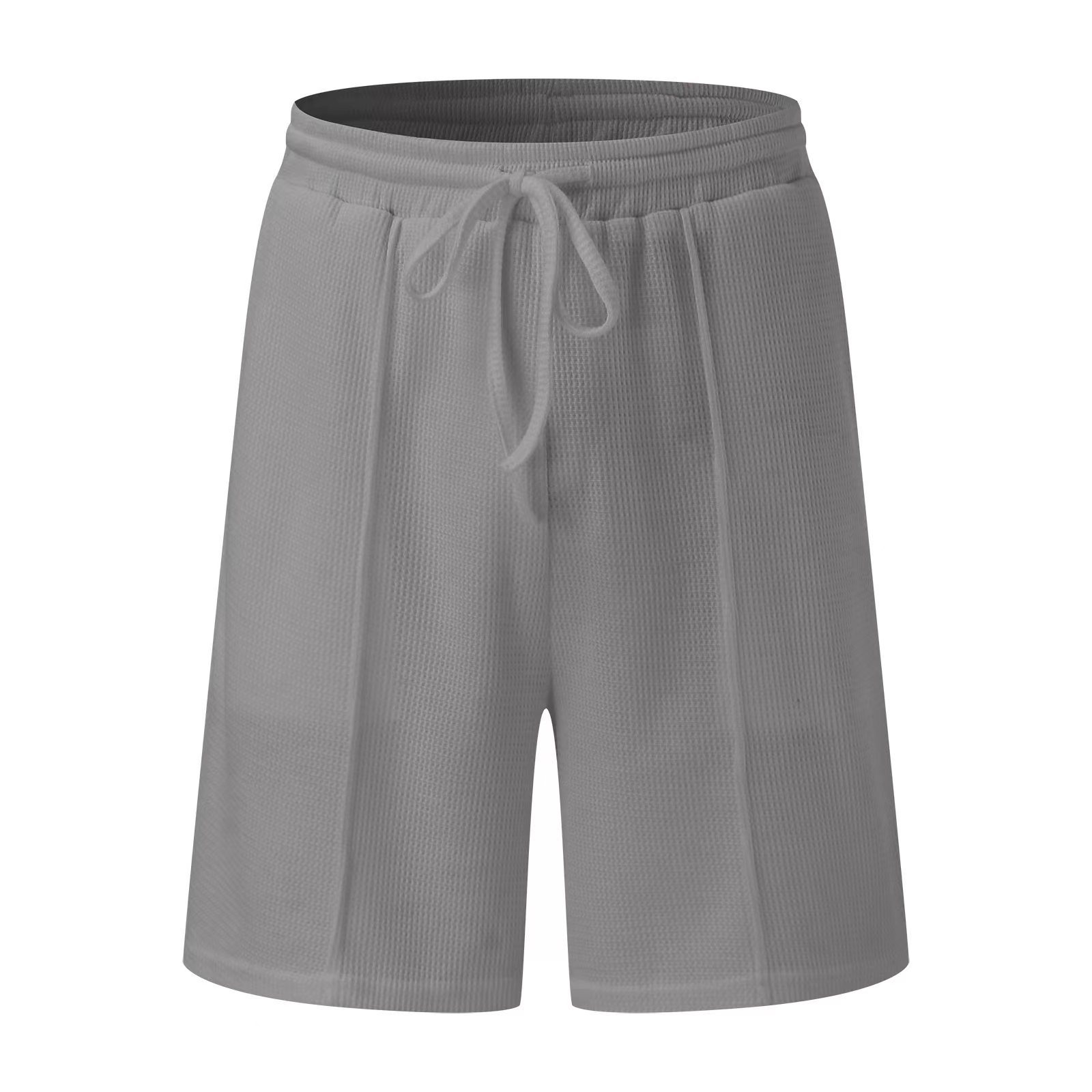 Suitmens Men's Gray Knit V-Neck Polo Shirt