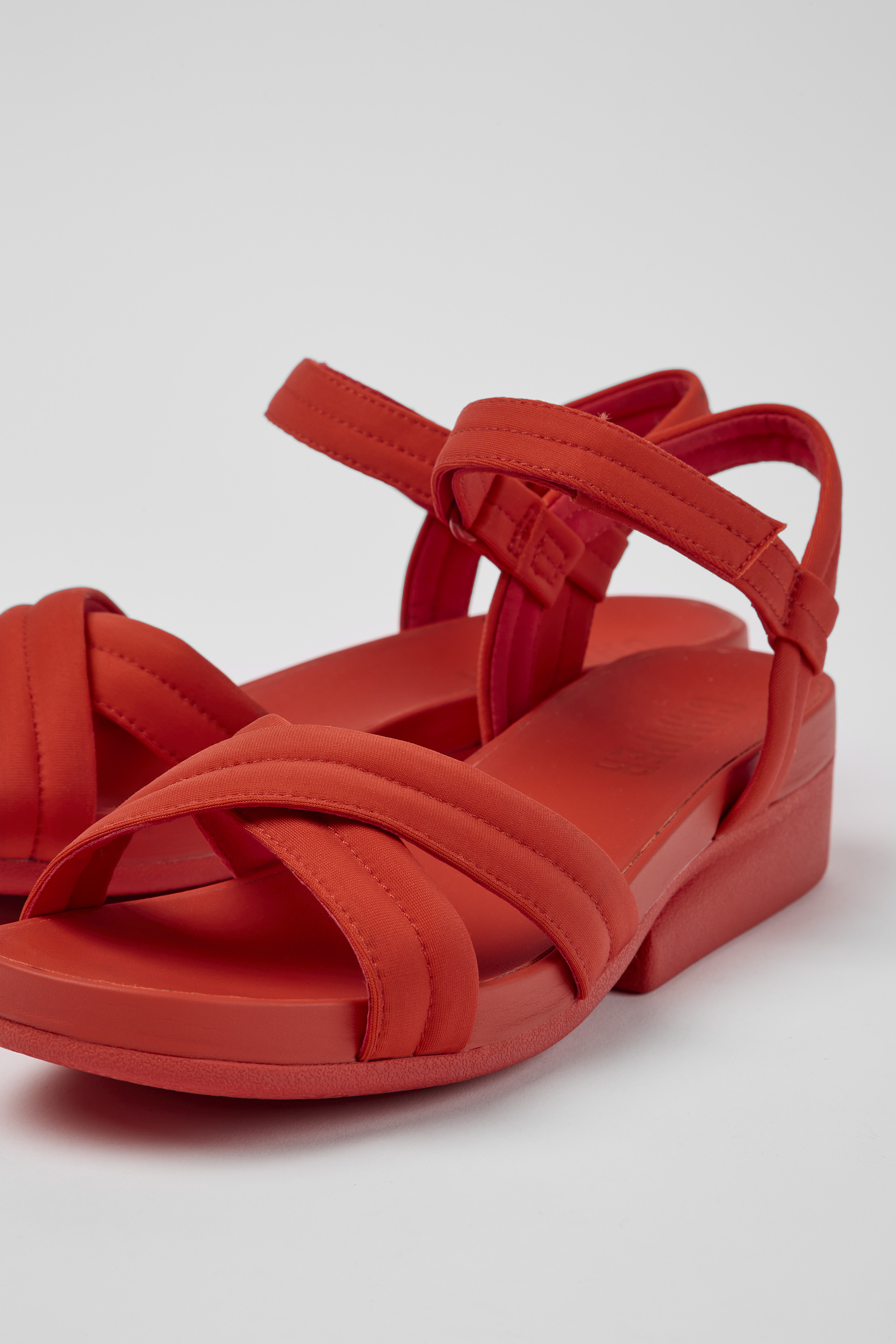 Minikaah - Red recycled PET and nylon sandals for women