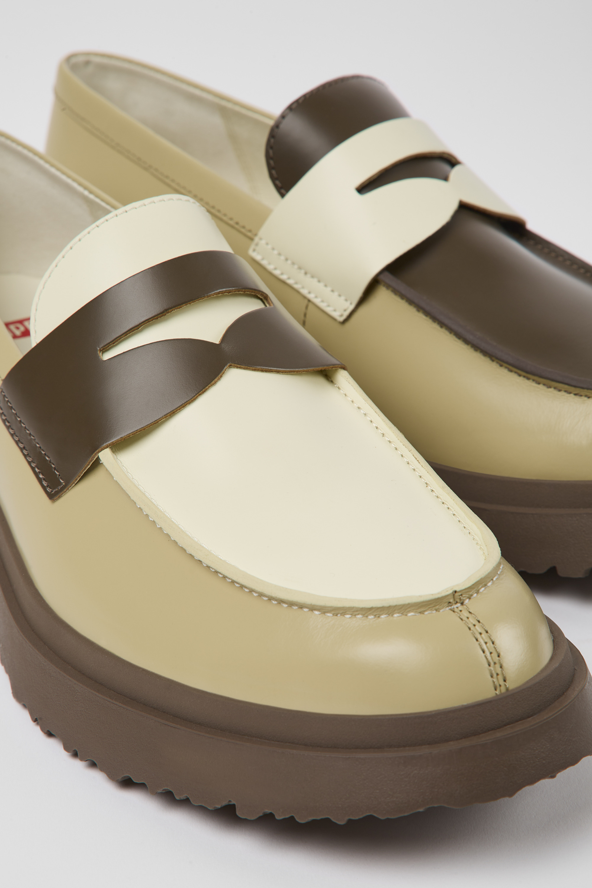 Twins - Multicolored leather loafers for men