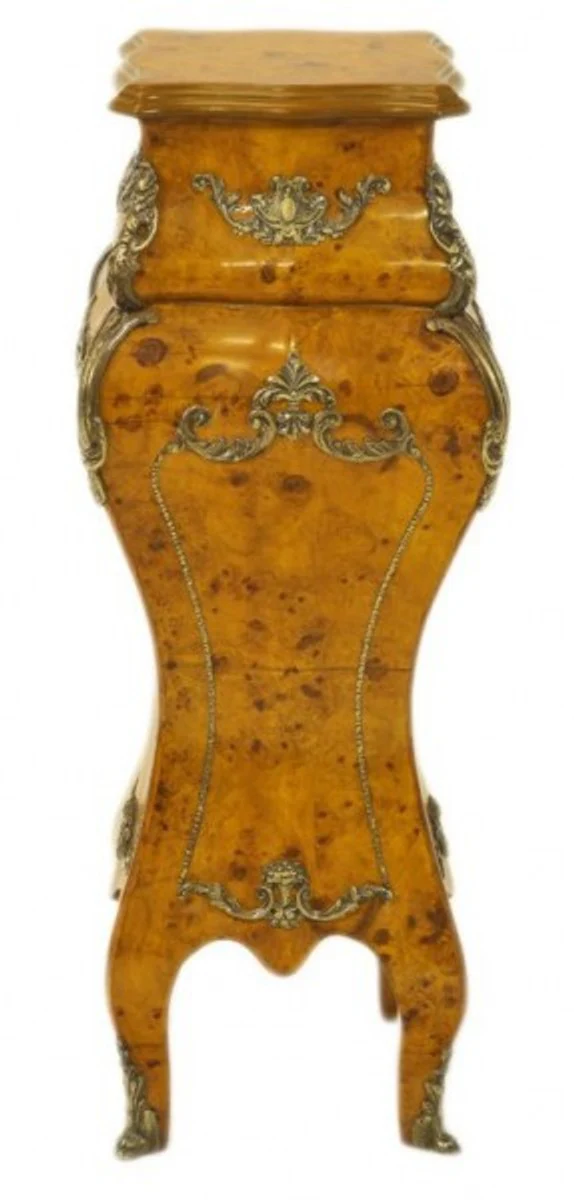 Casa Padrino Baroque column burl wood optics - table - column H 60 x W 25 x D 25 cm