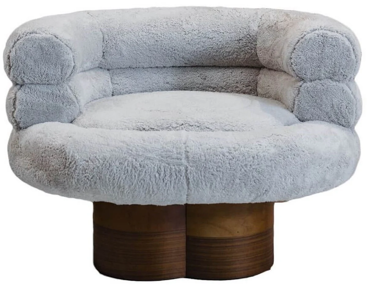 Casa Padrino sill¨®n de sal¨®n de lujo gris / marr¨®n 100 cm