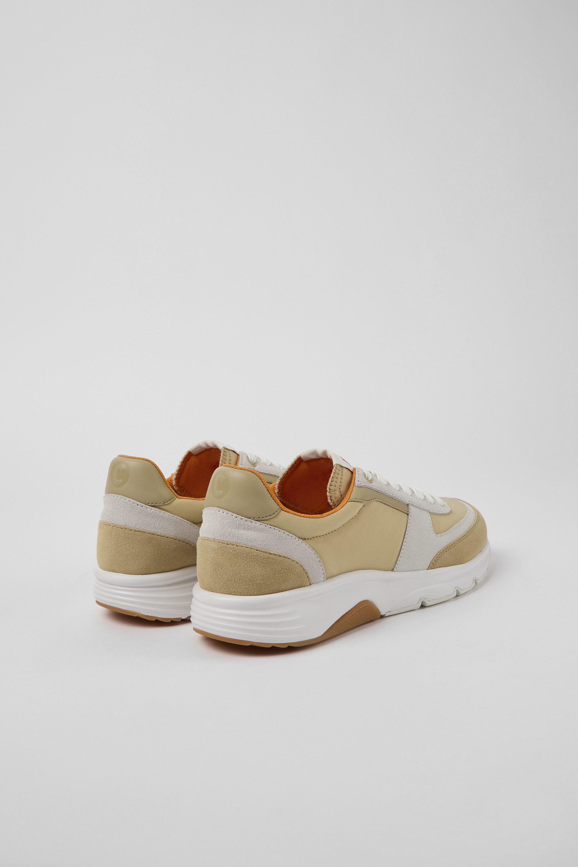 Drift - Beige and white nubuck sneakers for men