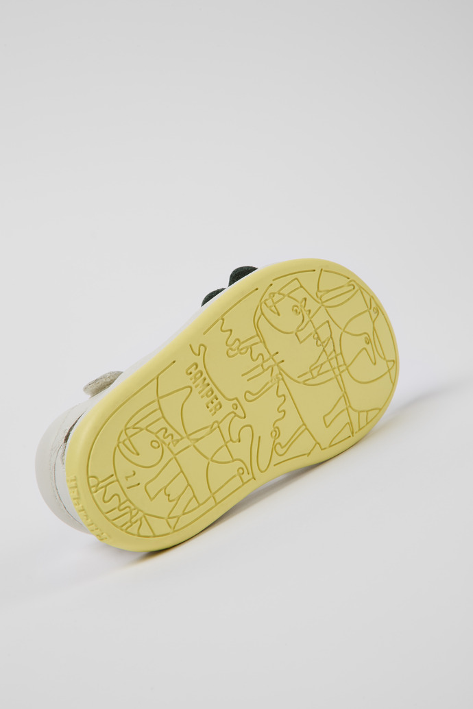 Twins White leather sandals for boys