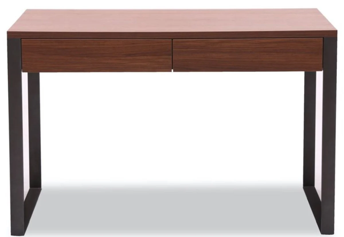 Casa Padrino escritorio de lujo 120 x 60 x A. 78 cm - Diferentes Colores - Escritorio Moderno con 2 Cajones y Patas de Acero con Recubrimiento en Polvo