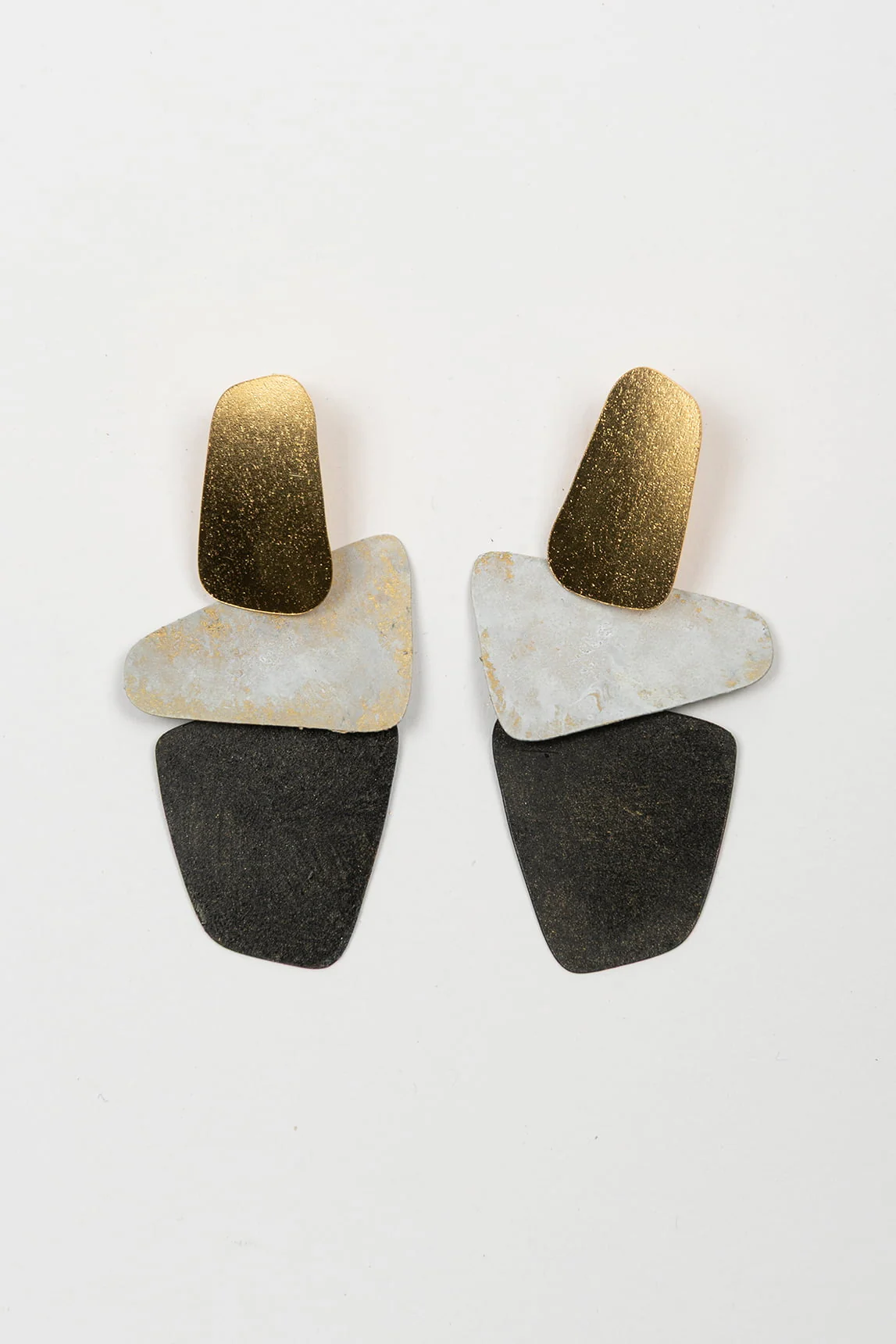 Rivera-spain Pendientes FL Private Collection dorado y gris