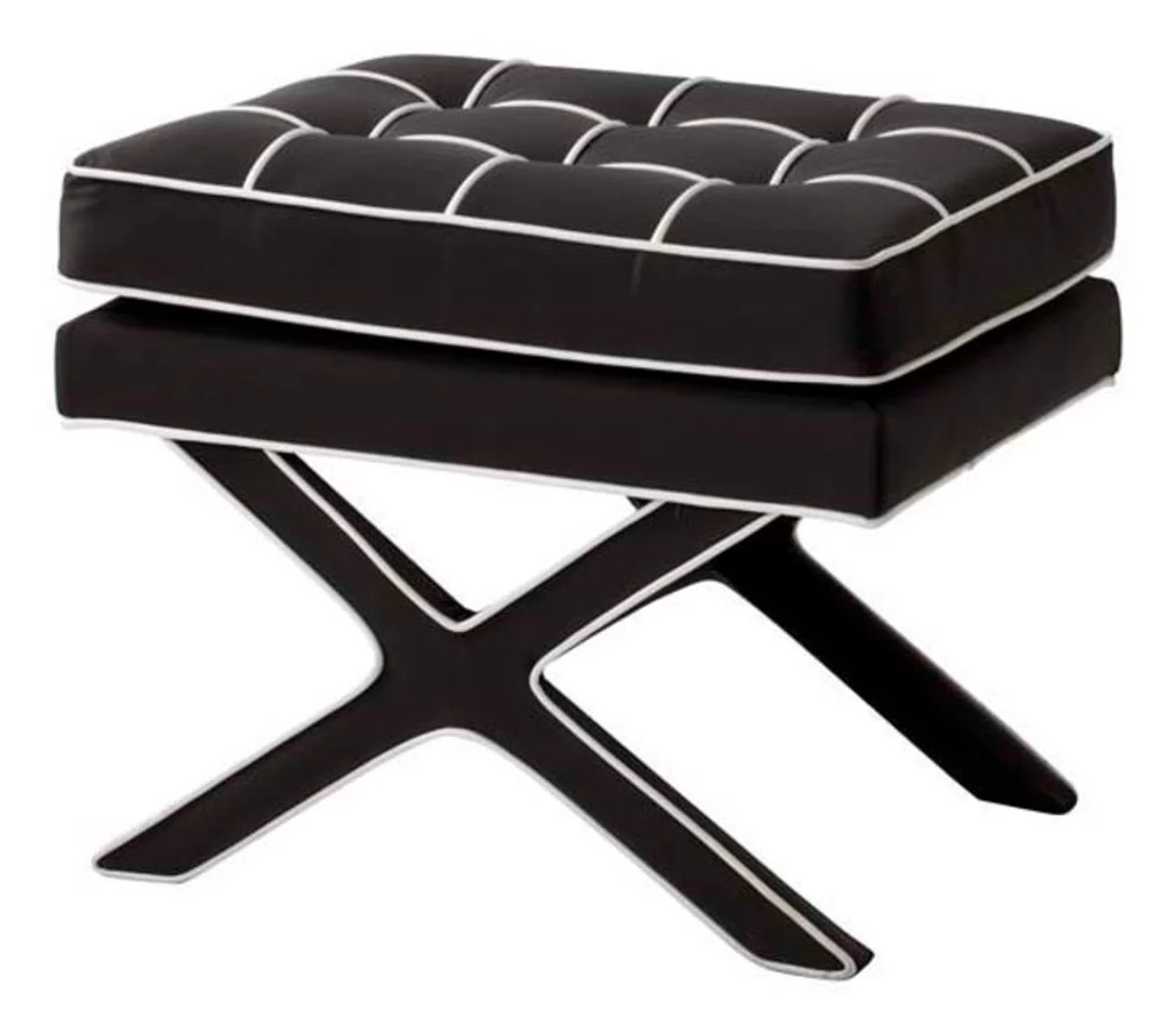 Casa Padrino de lujo Cruz heces de color negro blanco / - hotel de dise?o heces