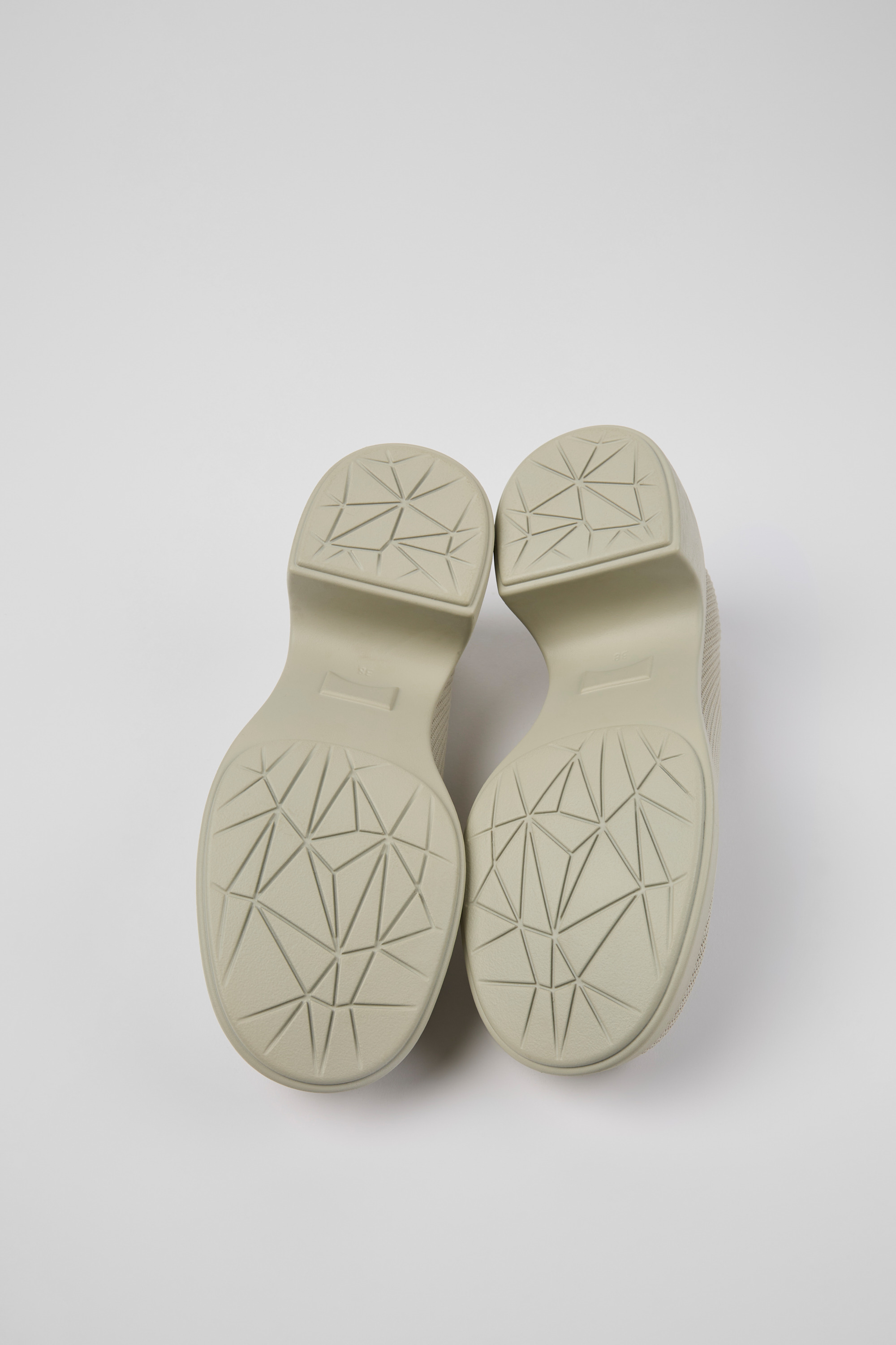 Thelma - Gray one-piece knit shoes for women