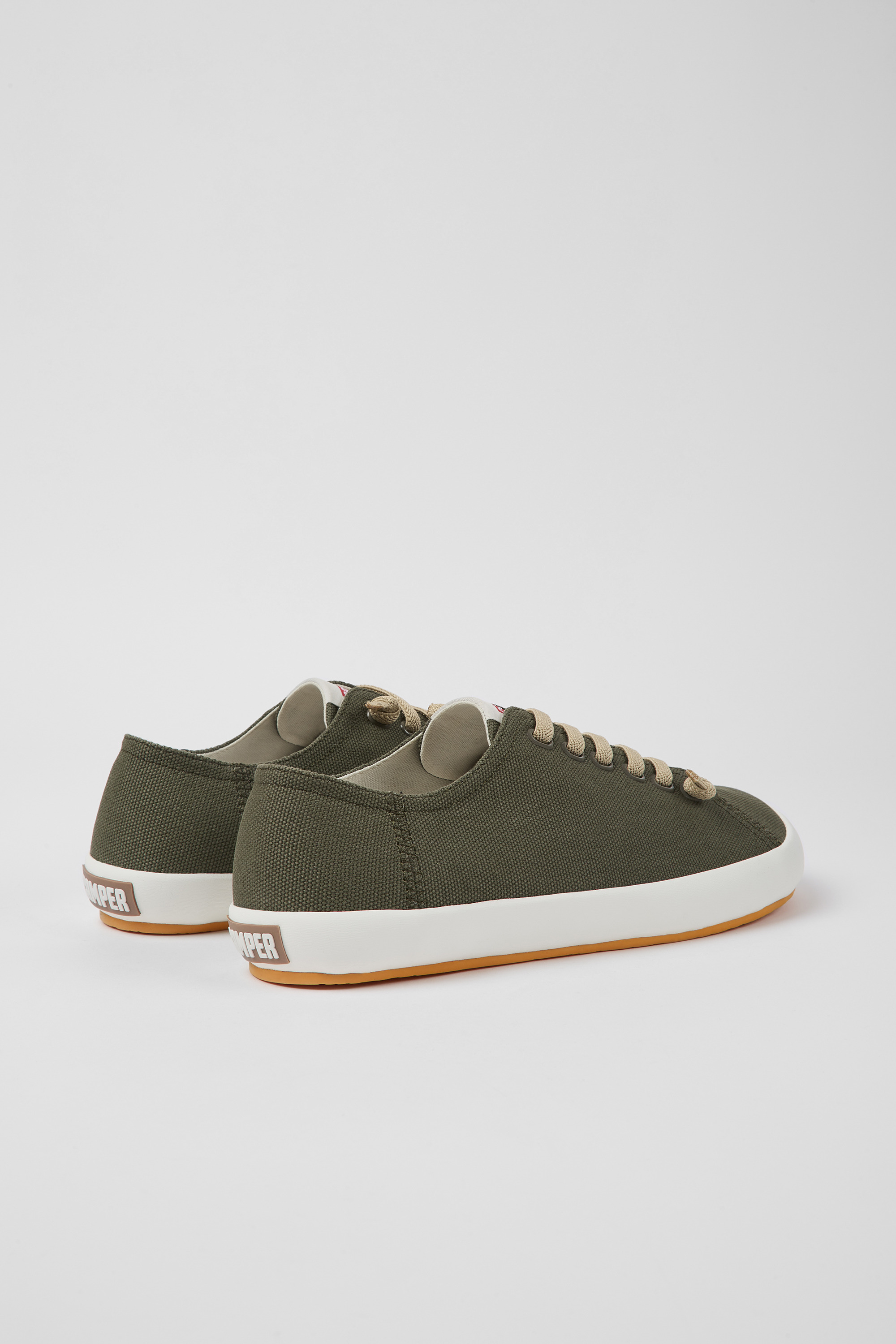 Peu Rambla - Green textile sneakers for men