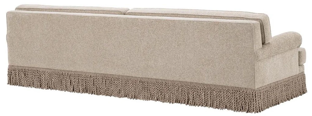 Casa Padrino sof¨¢ de sal¨®n de lujo beige 277 x 101 x A. 77 cm