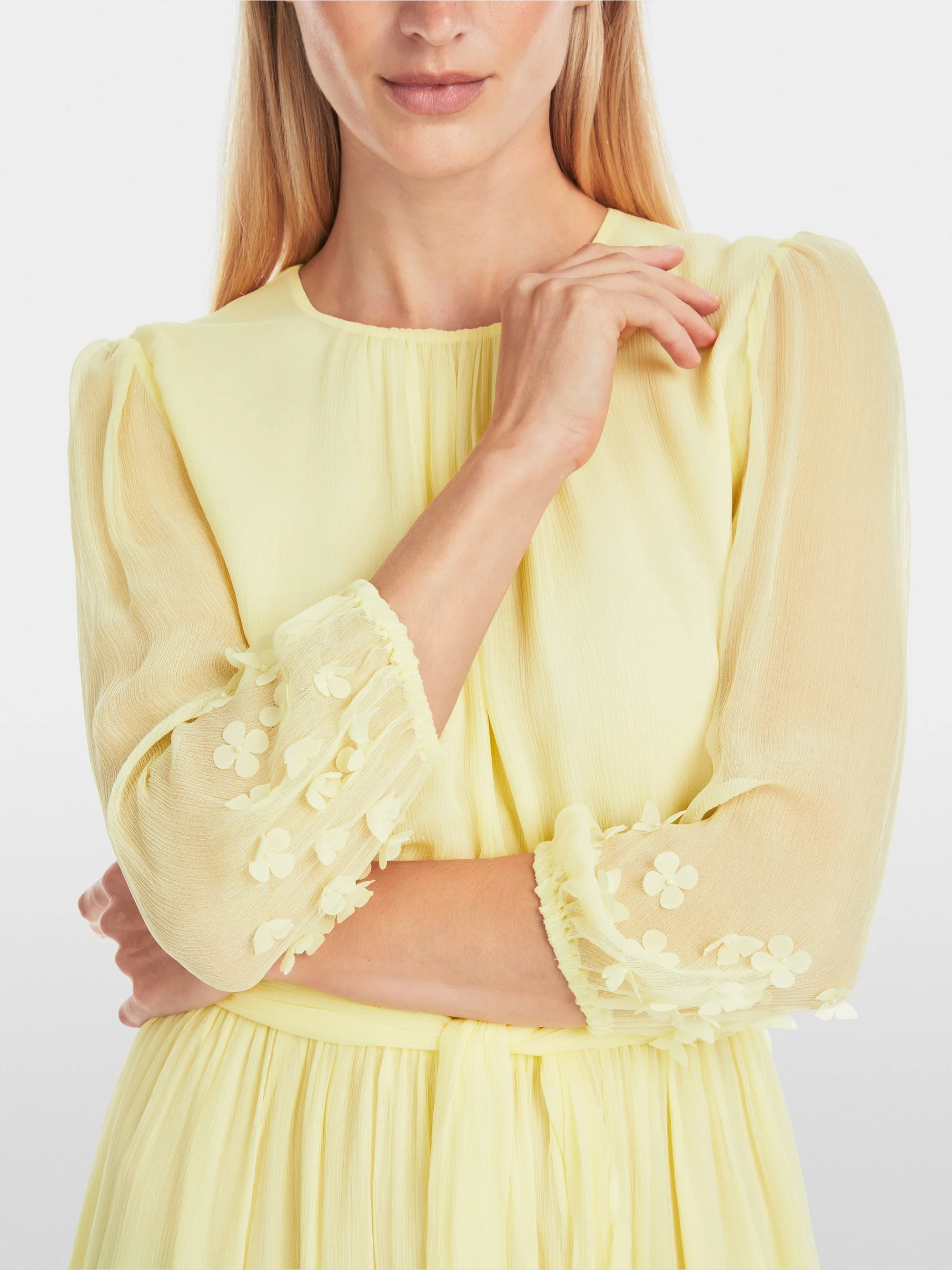 Marc-Cain Plain delicate viscose crepe dress