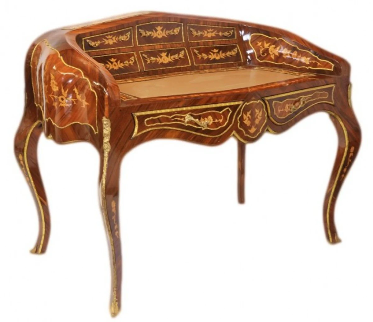 Casa Padrino luxury baroque desk mahogany secretary 120cm French Style - Antique style