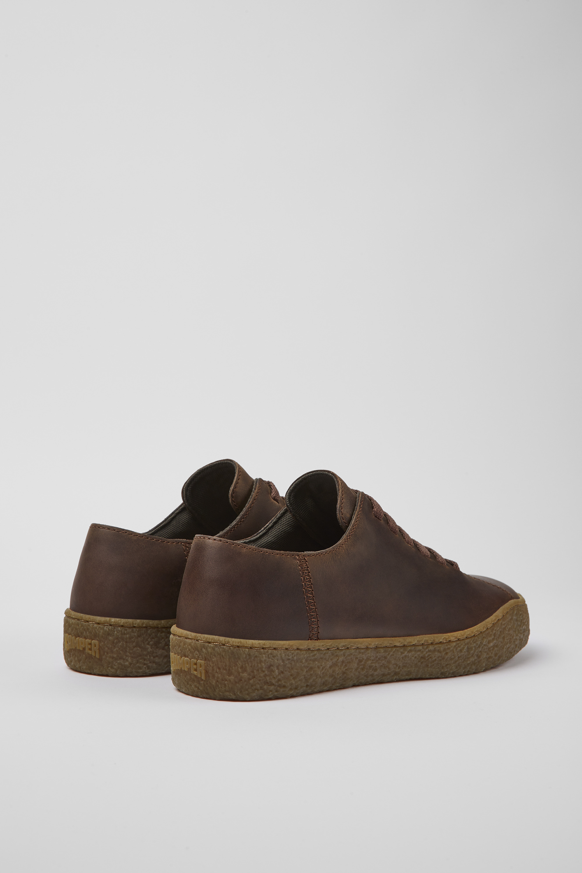 Peu Terreno - Brown leather shoes for men