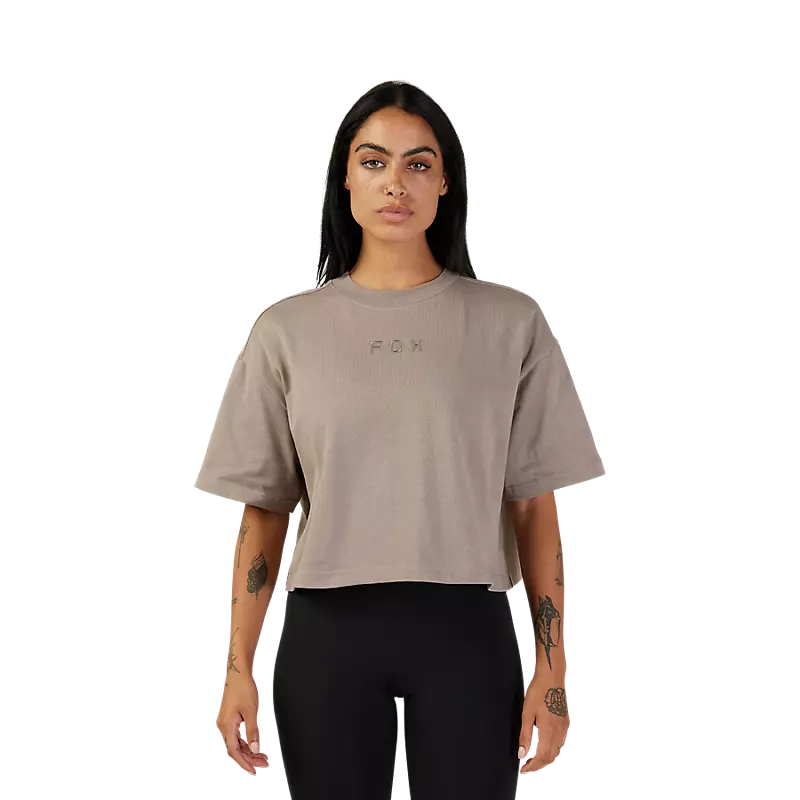 Womens Wordmark Premium Crop Tee