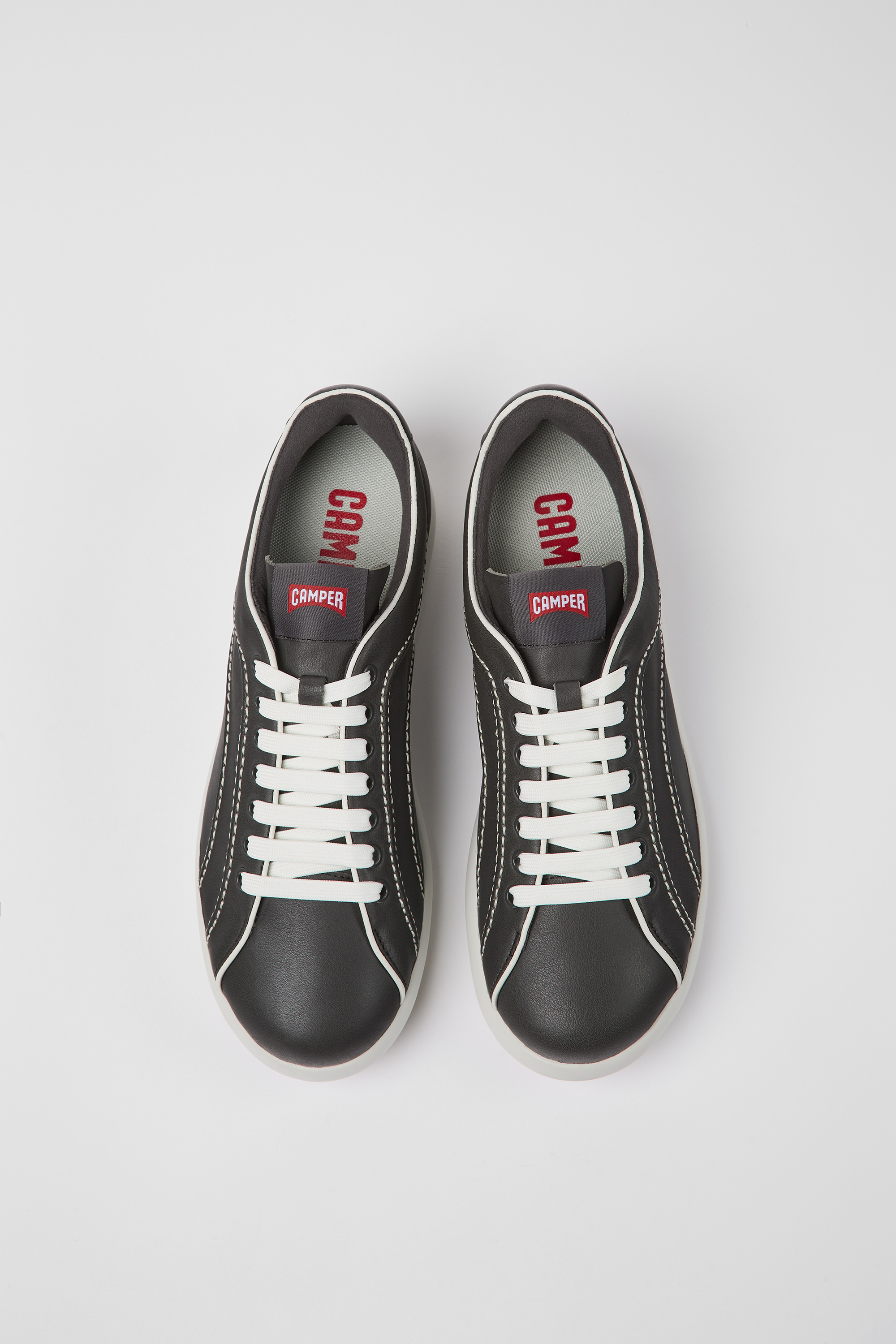 Pelotas XLite - Dark gray leather sneakers for men