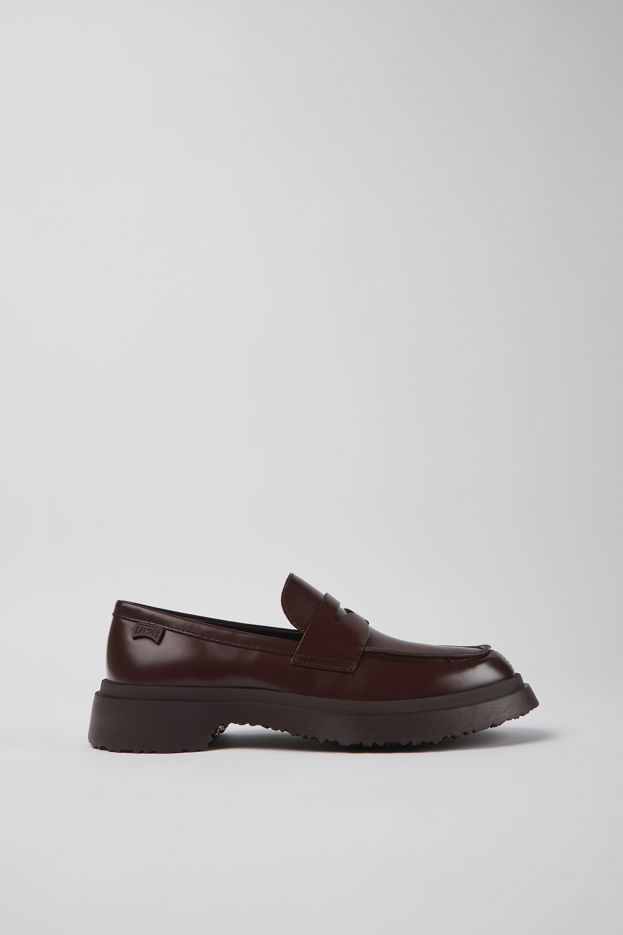 Walden - Burgundy leather loafers for women