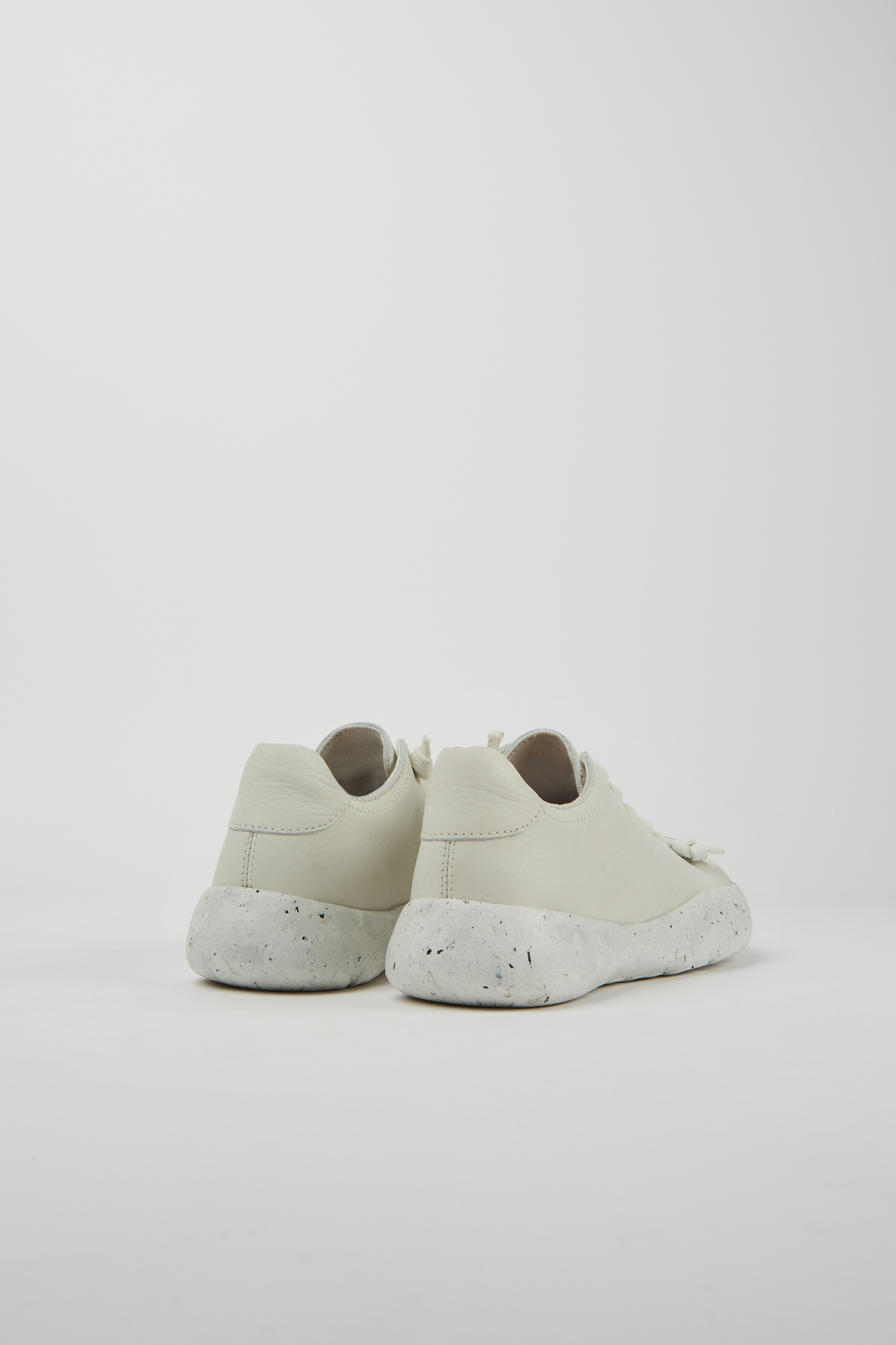 Peu Stadium - White non-dyed leather sneakers for women