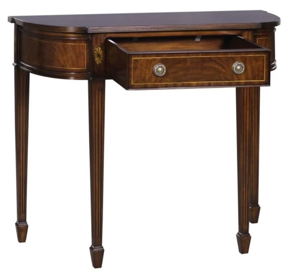 Casa Padrino consola de caoba Art Nouveau marrón 91 x 40 x H. 78 cm - Calidad de Lujo