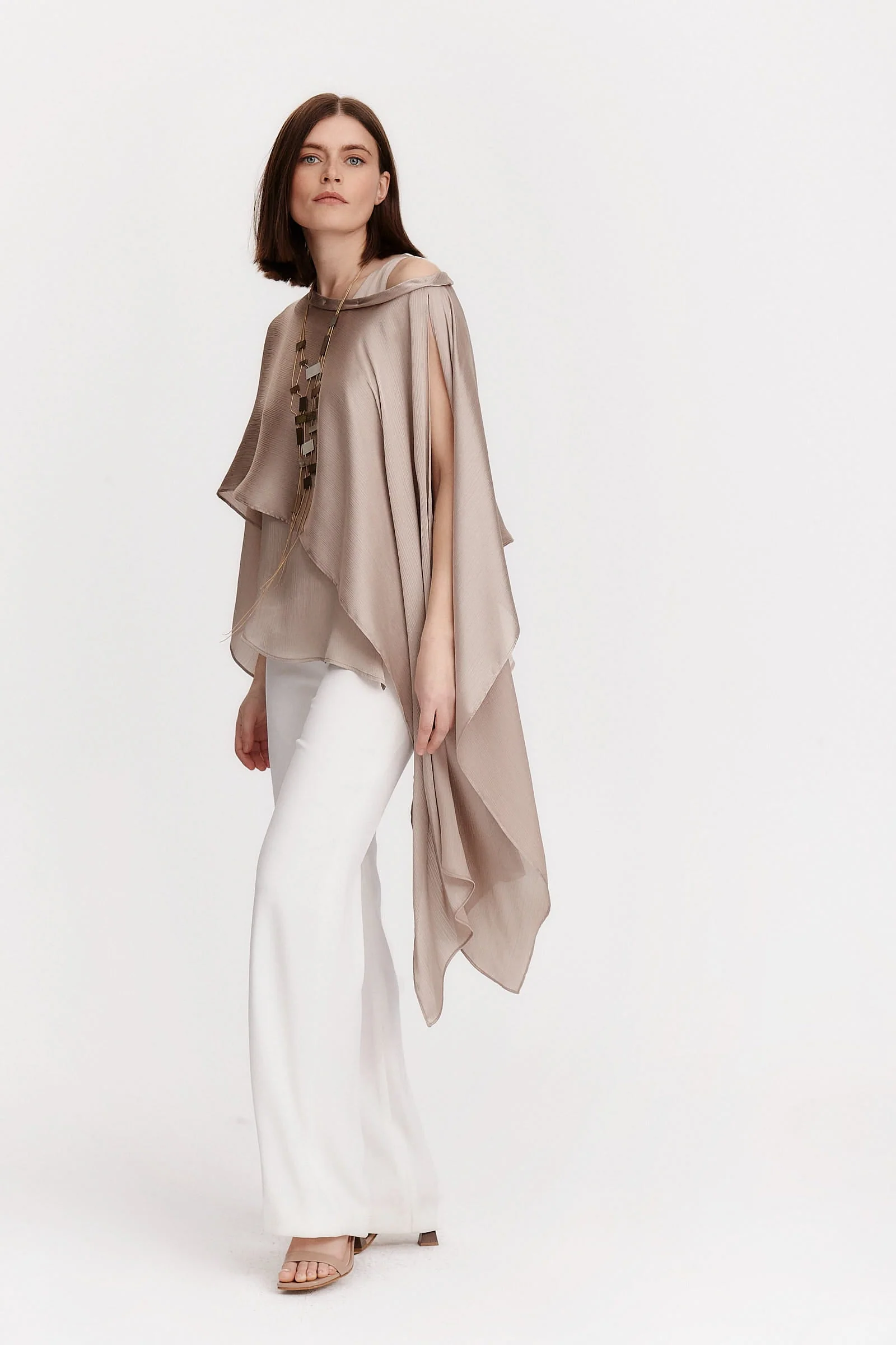 Rivera-spain Pantalón palazzo blanco