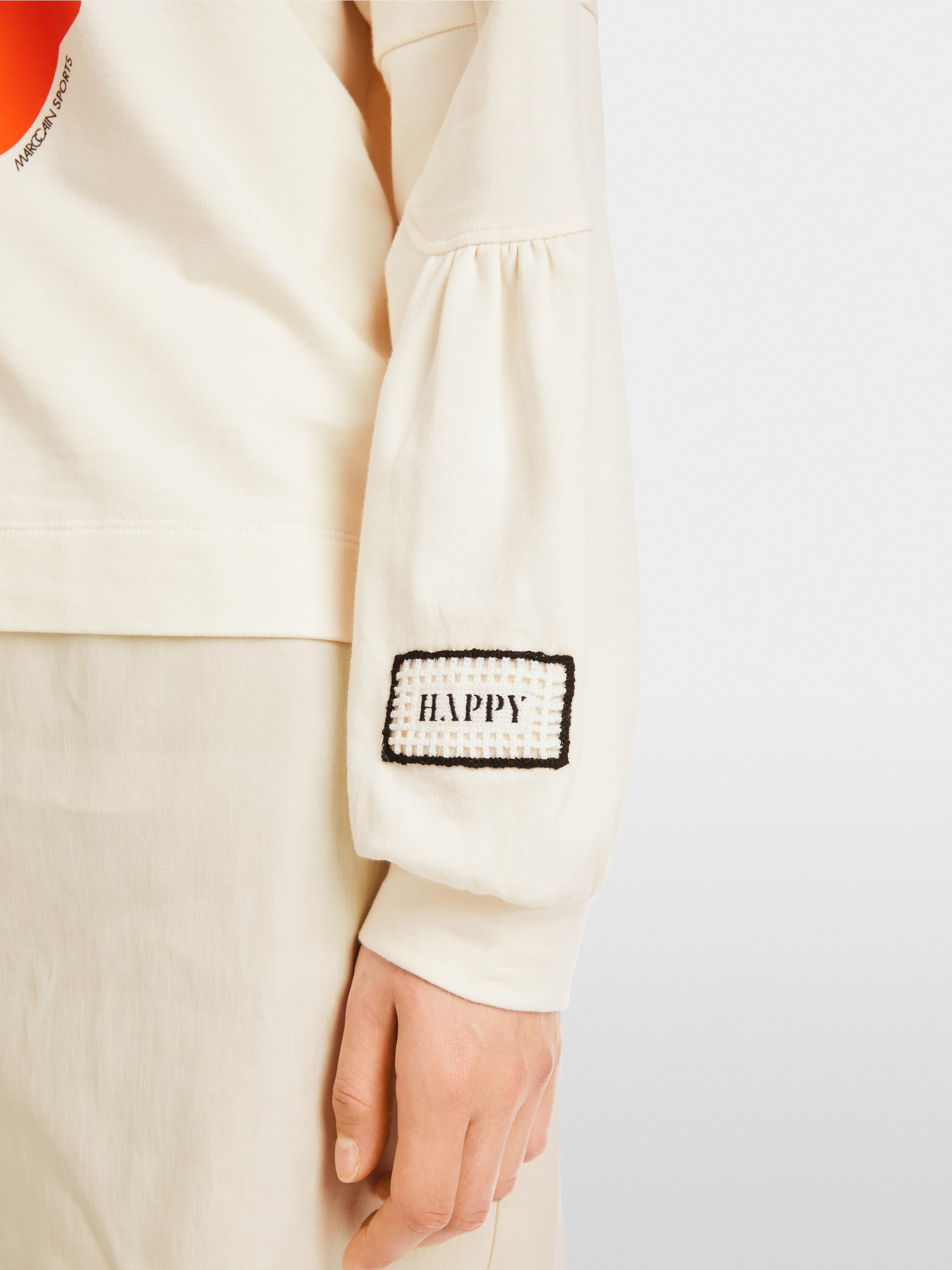 Marc-Cain Sweatshirt with 3D hibiscus print