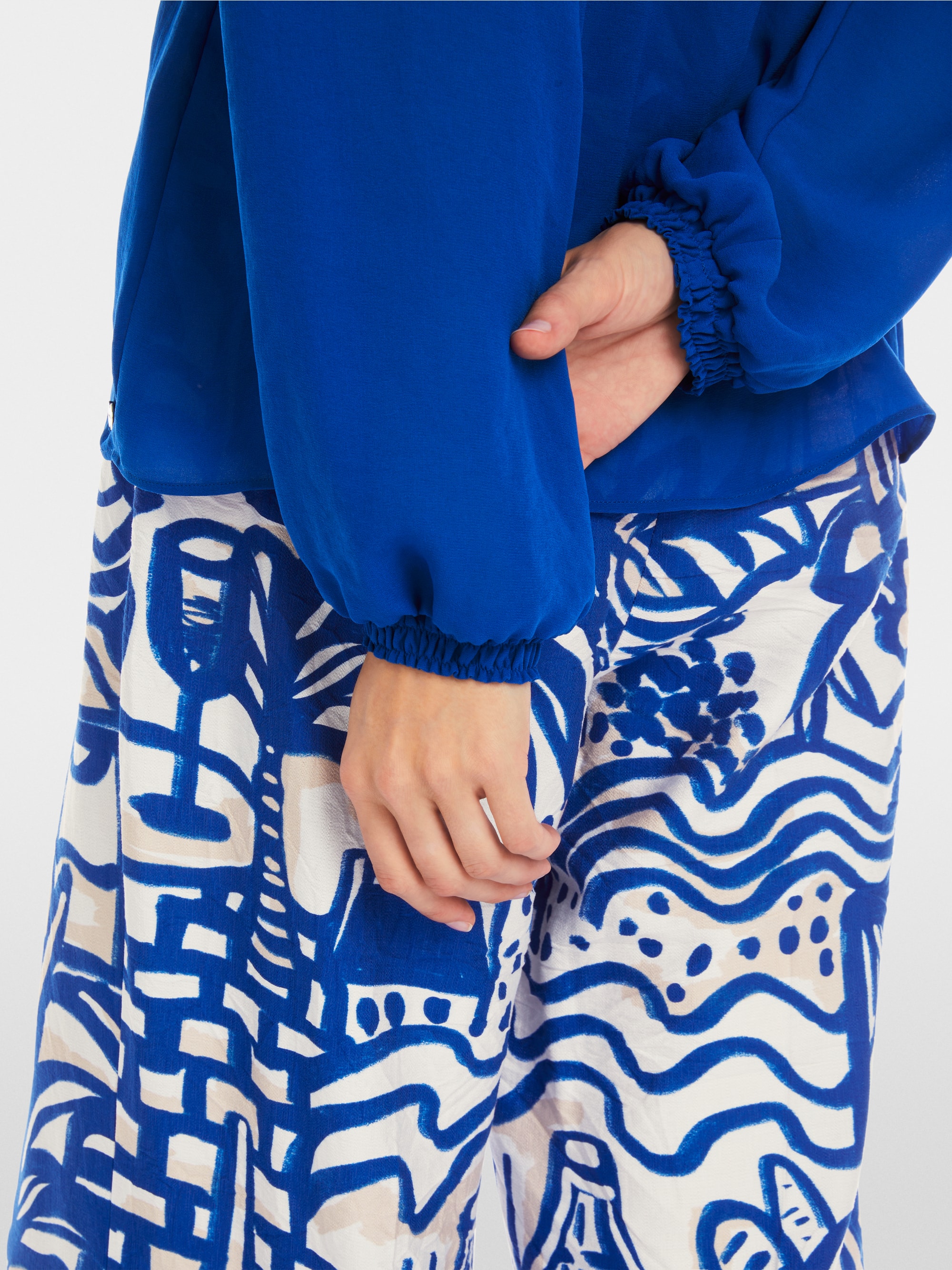 Marc-Cain Rethink Together ruched blouse