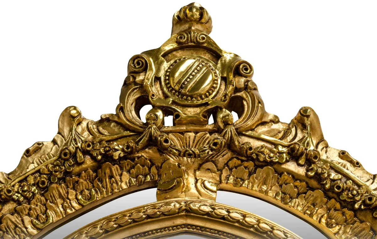 Casa Padrino espejo de pie barroco dorado 134 x H. 257 cm - Noble & Suntuoso