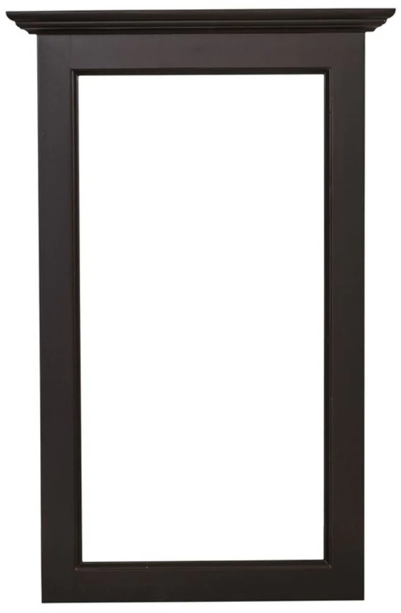 Casa Padrino marco de espejo de estilo rural negro 65 x 8 x H. 100 cm - Muebles de Estilo Rural