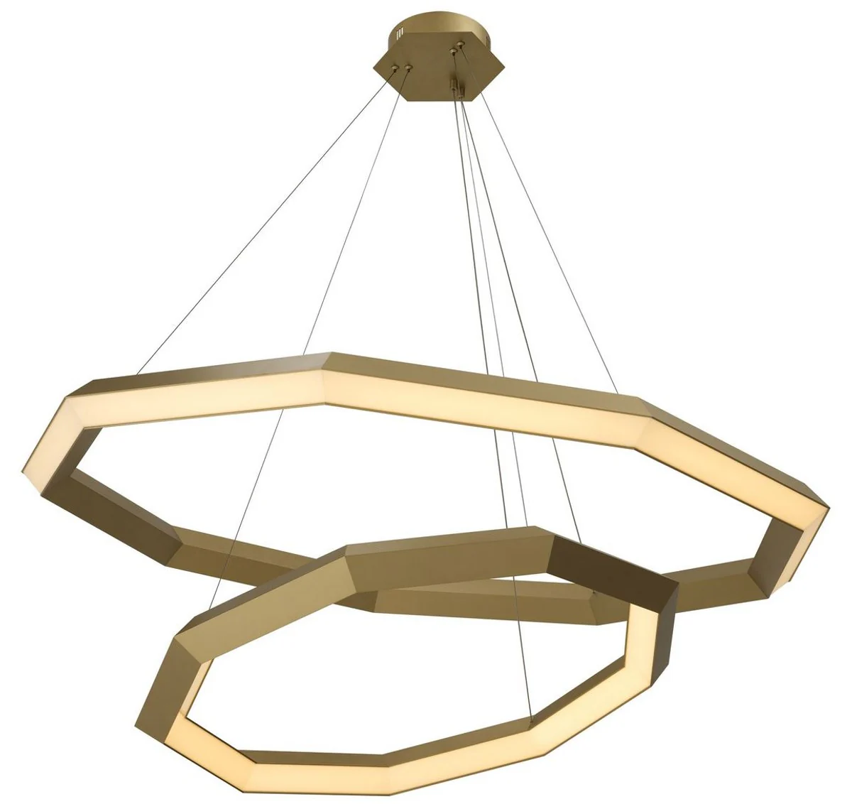 Casa Padrino araña de luces de lujo latón antiguo Ø 120 x H. 245 cm - Calidad de Lujo