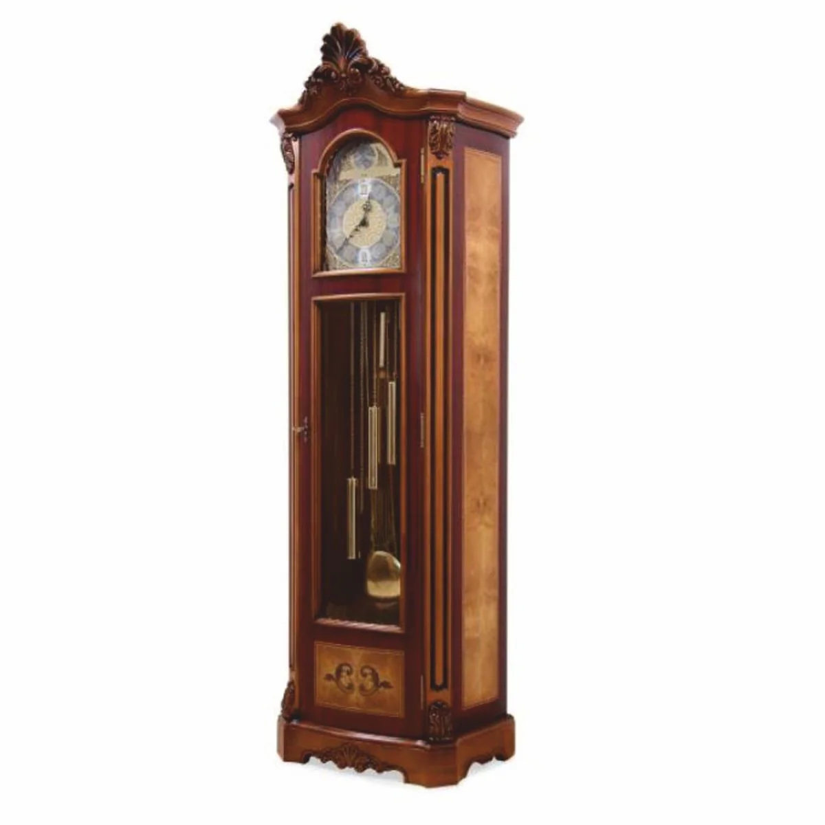 Casa Padrino reloj de abuelo barroco de lujo marr¨®n / natural A. 205 cm - Muebles barrocos
