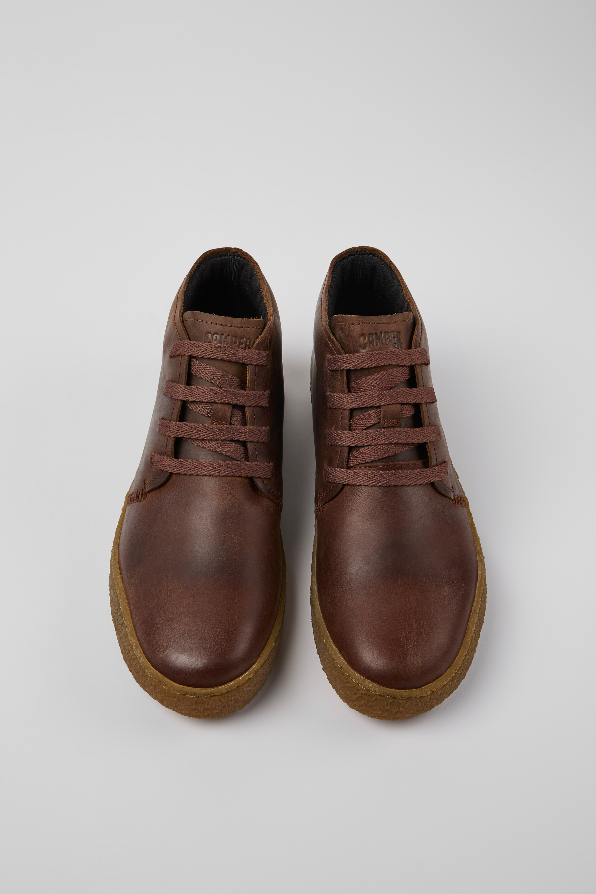 Peu Terreno - Brown leather shoes for men