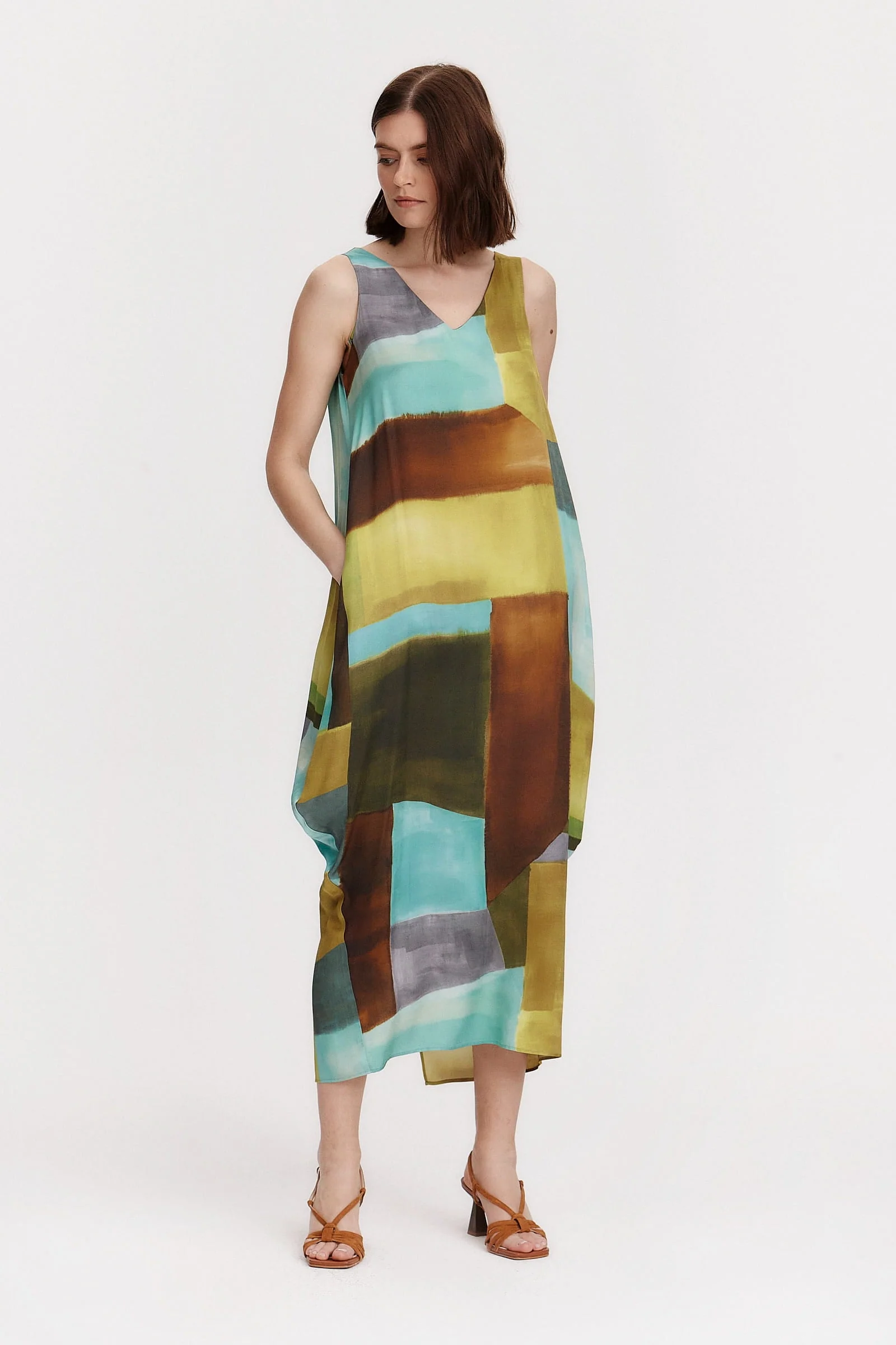 Rivera-spain Vestido Alma estampado geométrico