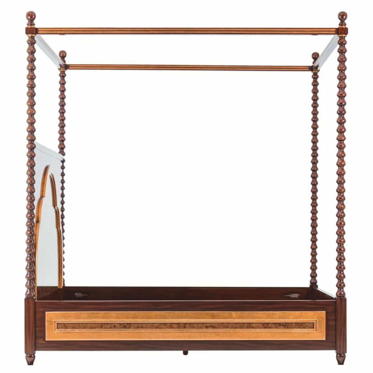 Casa Padrino cama con dosel de lujo de madera maciza marr¨®n - Muebles para hoteles y dormitorios