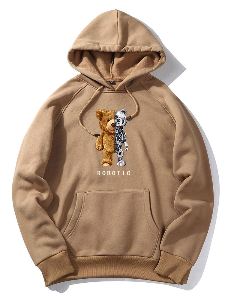 Robot Bear Graphic Hoodies & Jogger Pants