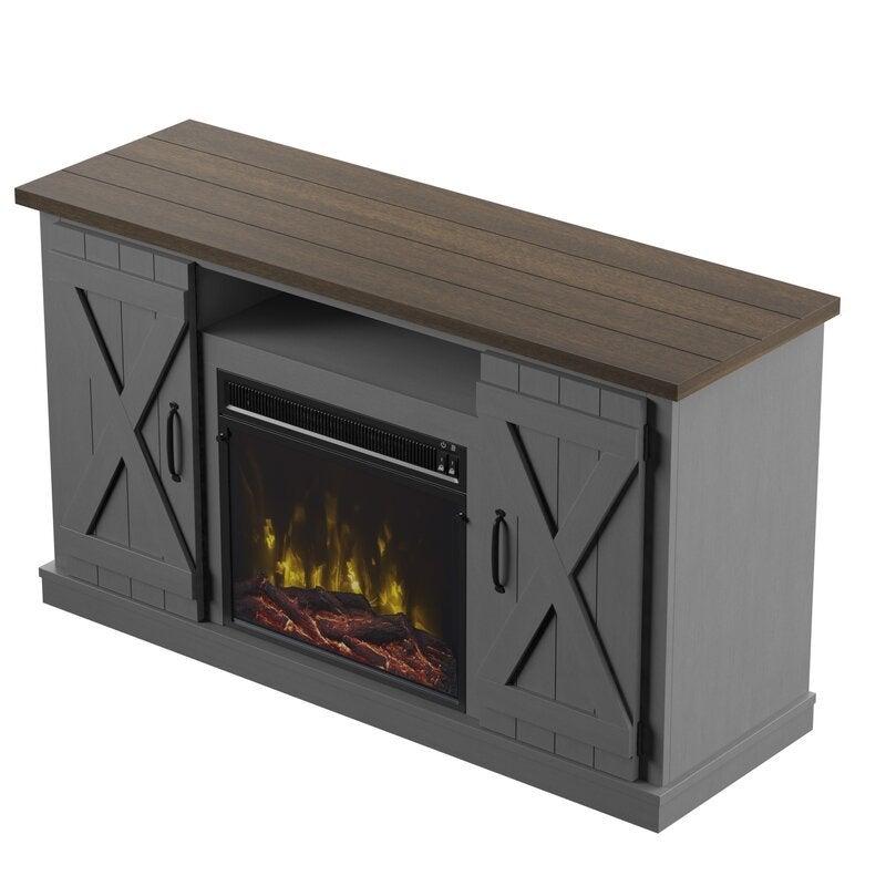 TV Stand for TVs up to 55 with Fireplace Included