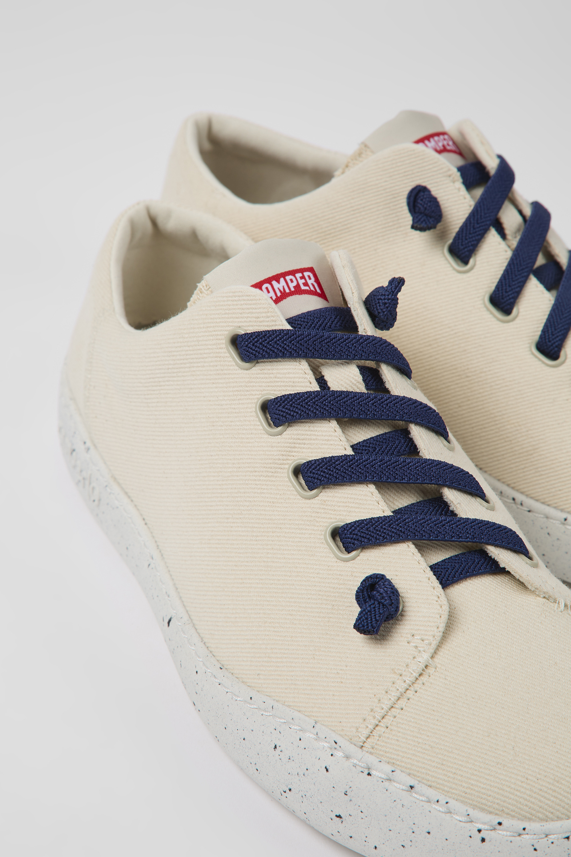 Peu Touring - Beige textile sneakers for men