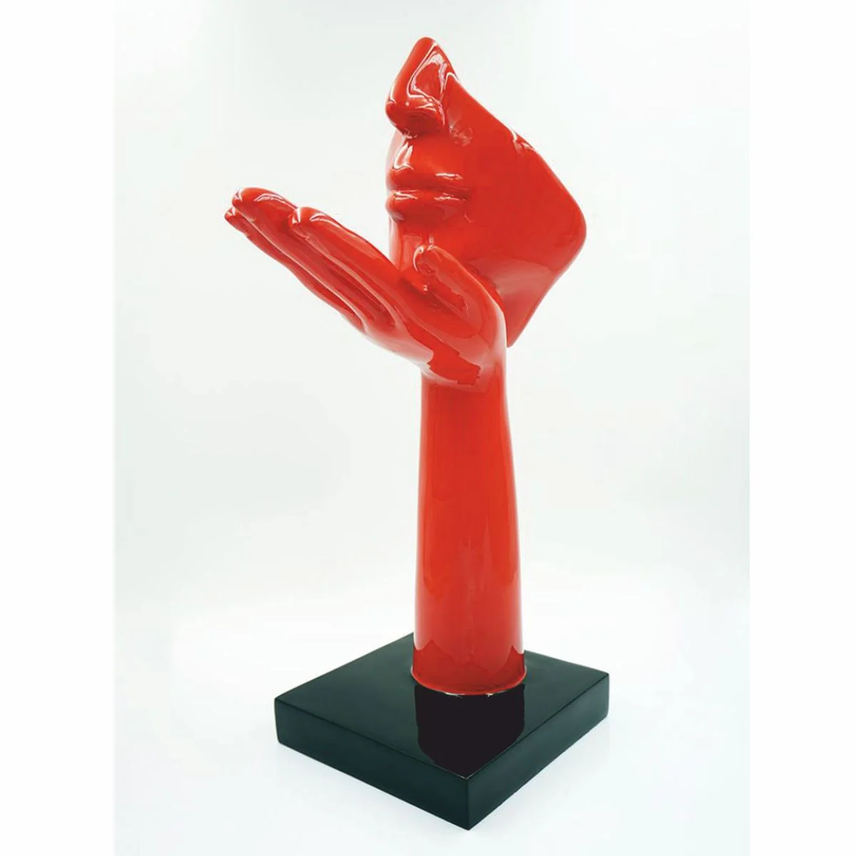 Casa Padrino escultura decorativa rojo / negro A. 50 cm - Decoraci¨®n de sal¨®n