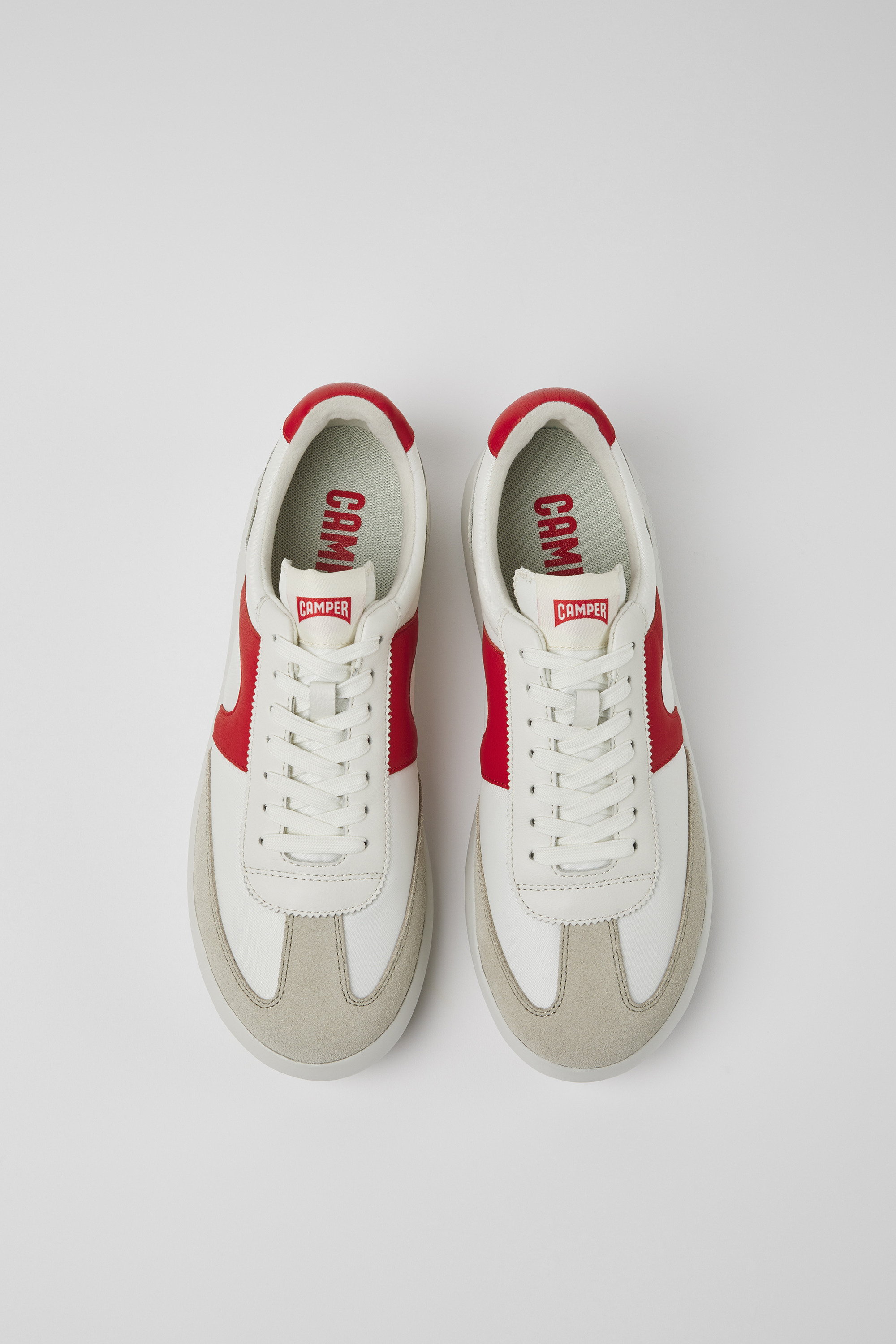 Pelotas XLite - White and red textile and leather sneakers for men